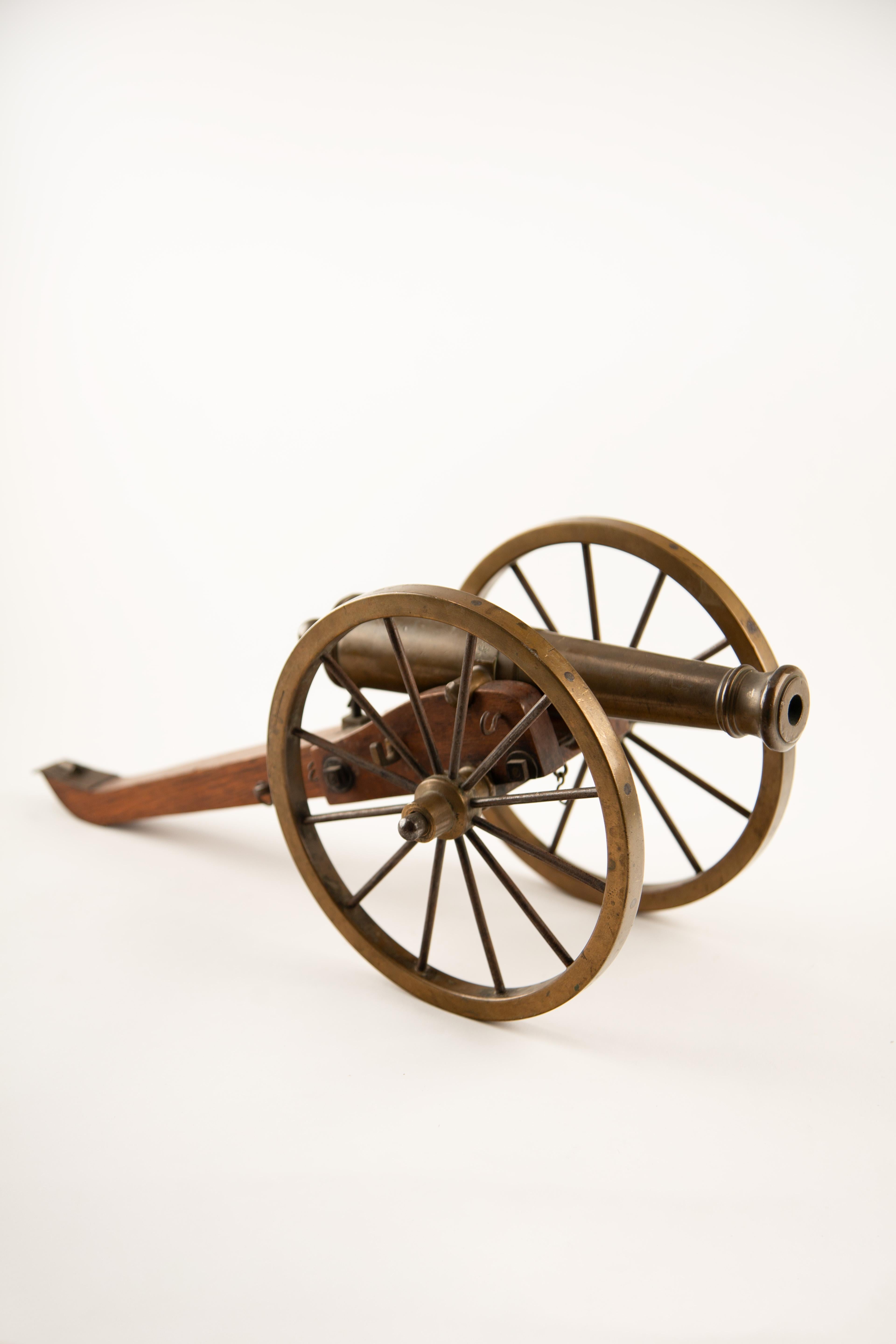 French Boom in Brass – 1888 Model Field Cannon For Sale