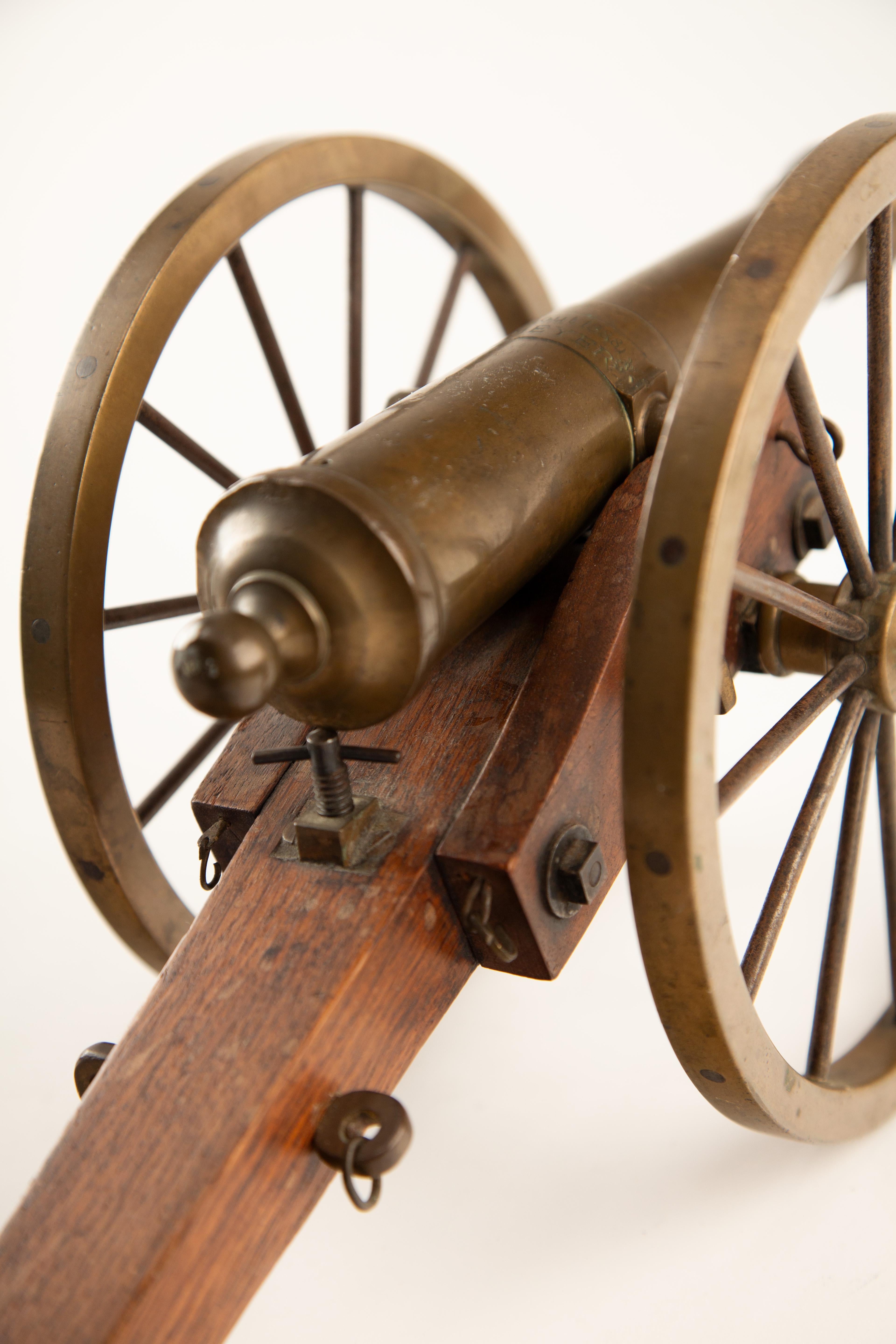 Bronze Boom in Brass – 1888 Model Field Cannon For Sale