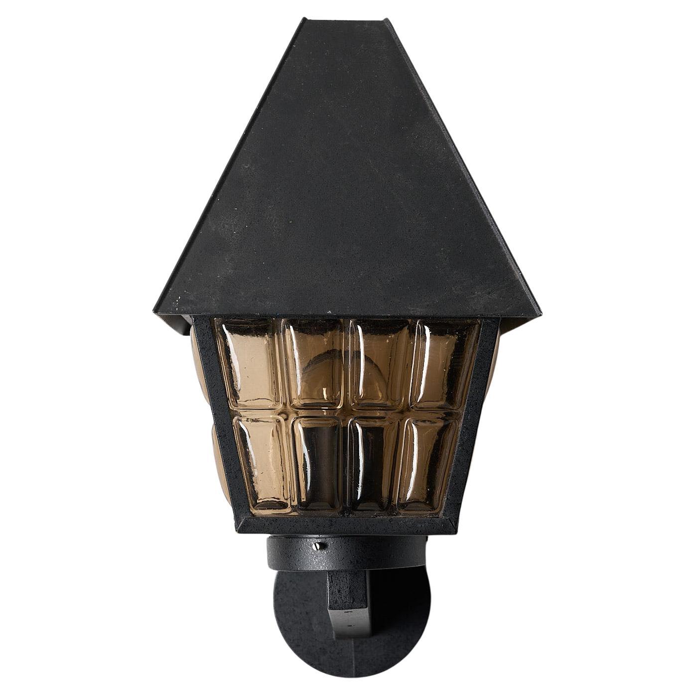 Boom
Outdoor Wall Lantern by BEGA, Cast Metal
Amber Glass, 42 cm