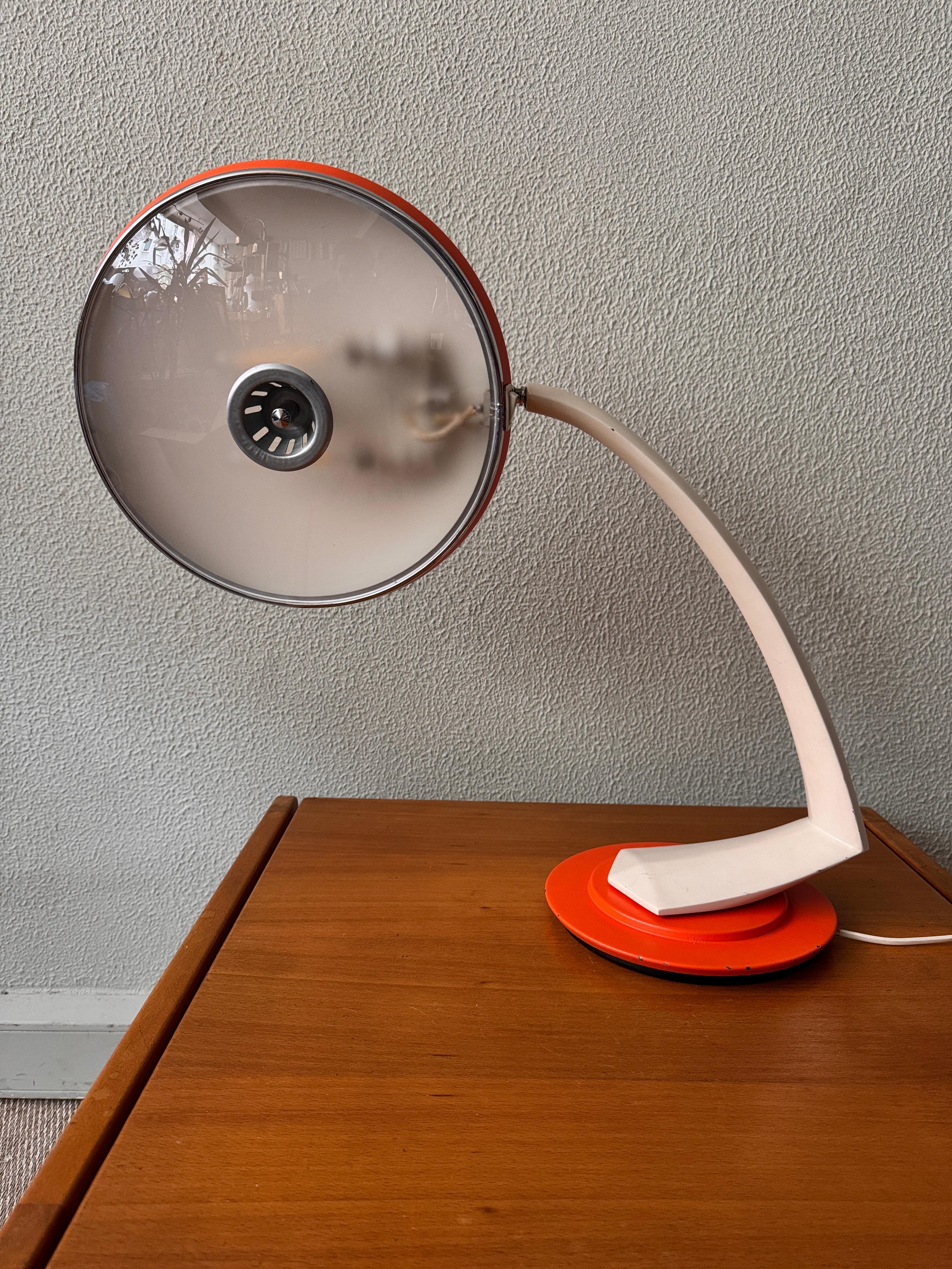Mid-Century Modern BOOMERANG 2000 Desk Lamp by Luis Perez de la Oliva for Fase Madrid, 1960's Spain For Sale