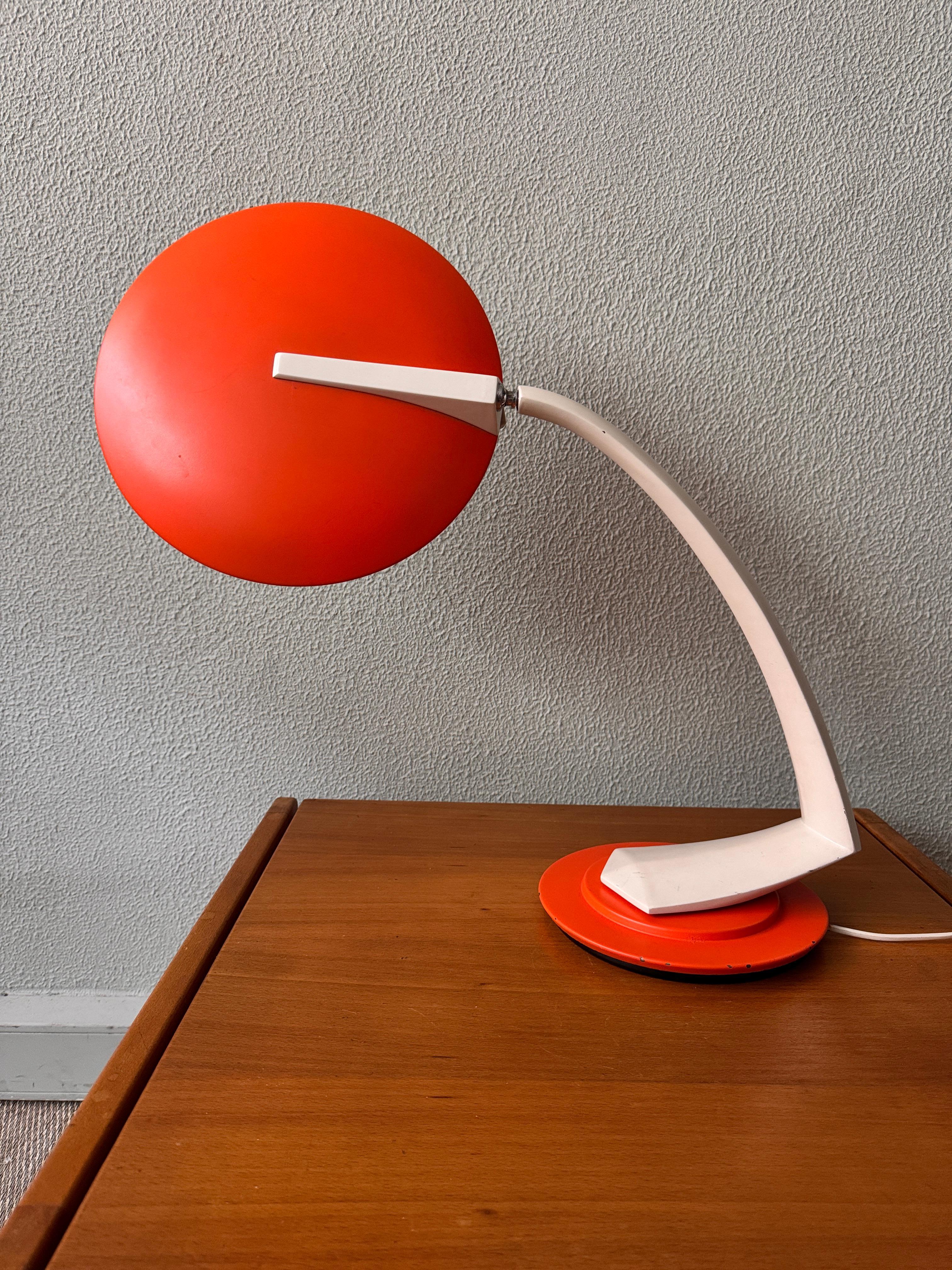 Late 20th Century BOOMERANG 2000 Desk Lamp by Luis Perez de la Oliva for Fase Madrid, 1960's Spain For Sale