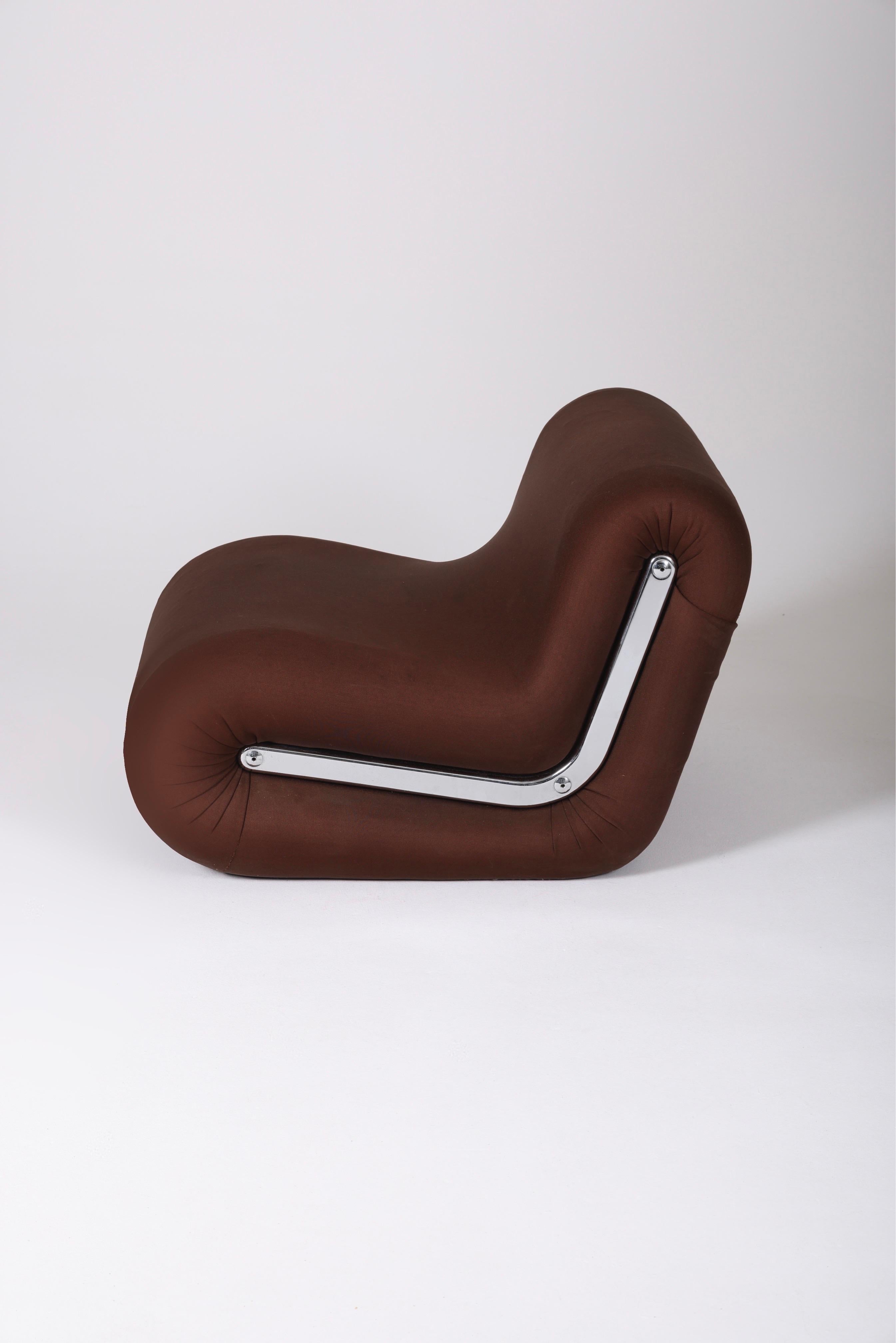 Metal Boomerang Armchair by Rodolfo Bonetto, 1960s, Italy