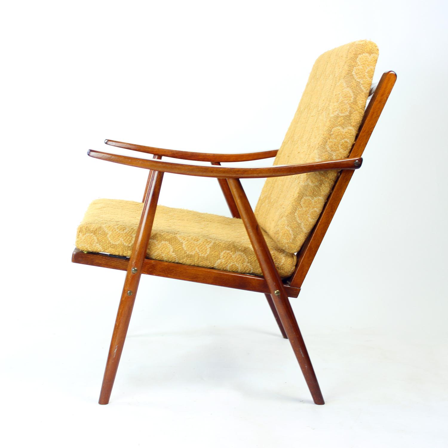 Mid-20th Century Boomerang Armchair By Ton, Czechoslovakia 1960s For Sale