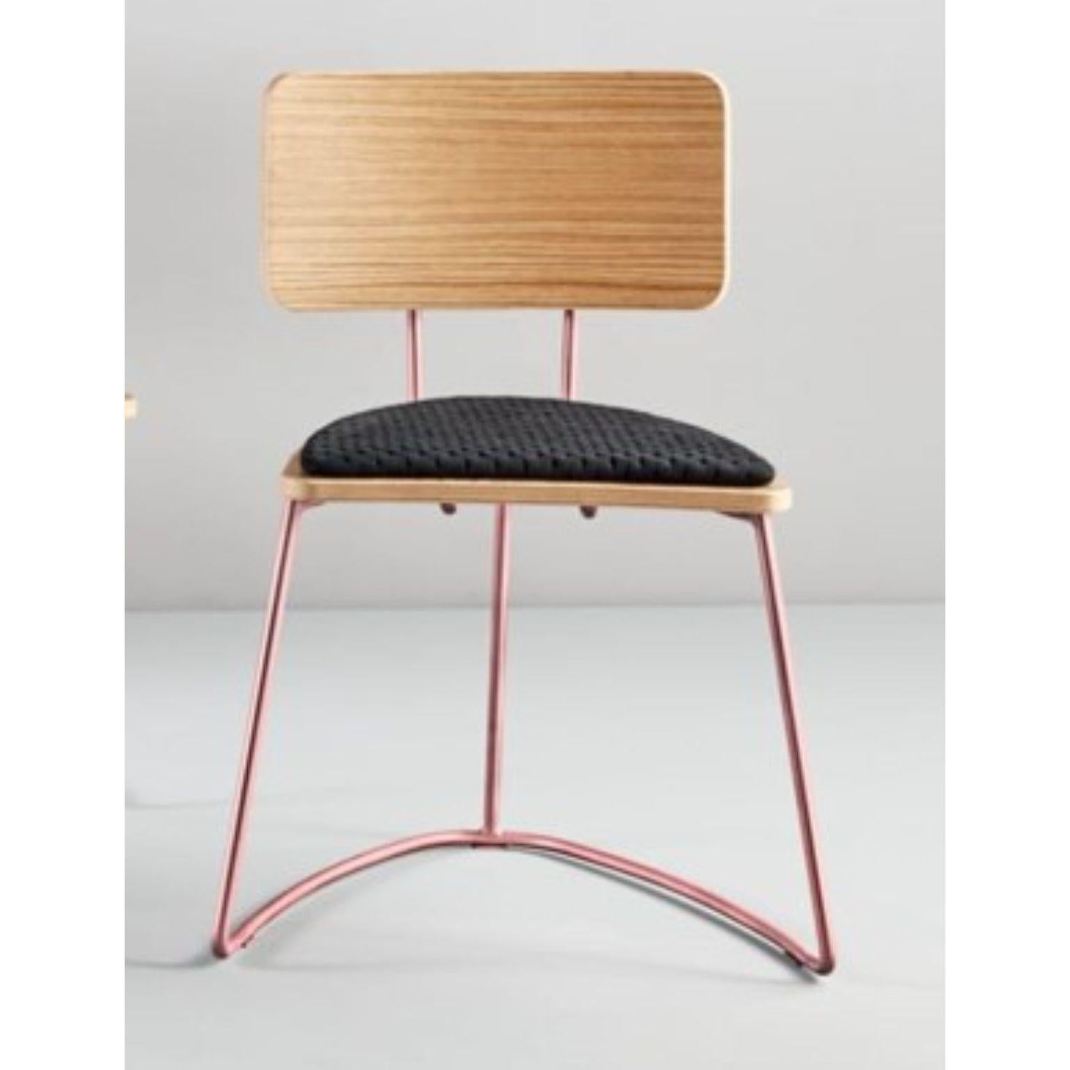 Post-Modern Boomerang Chair, Black by Cardeoli