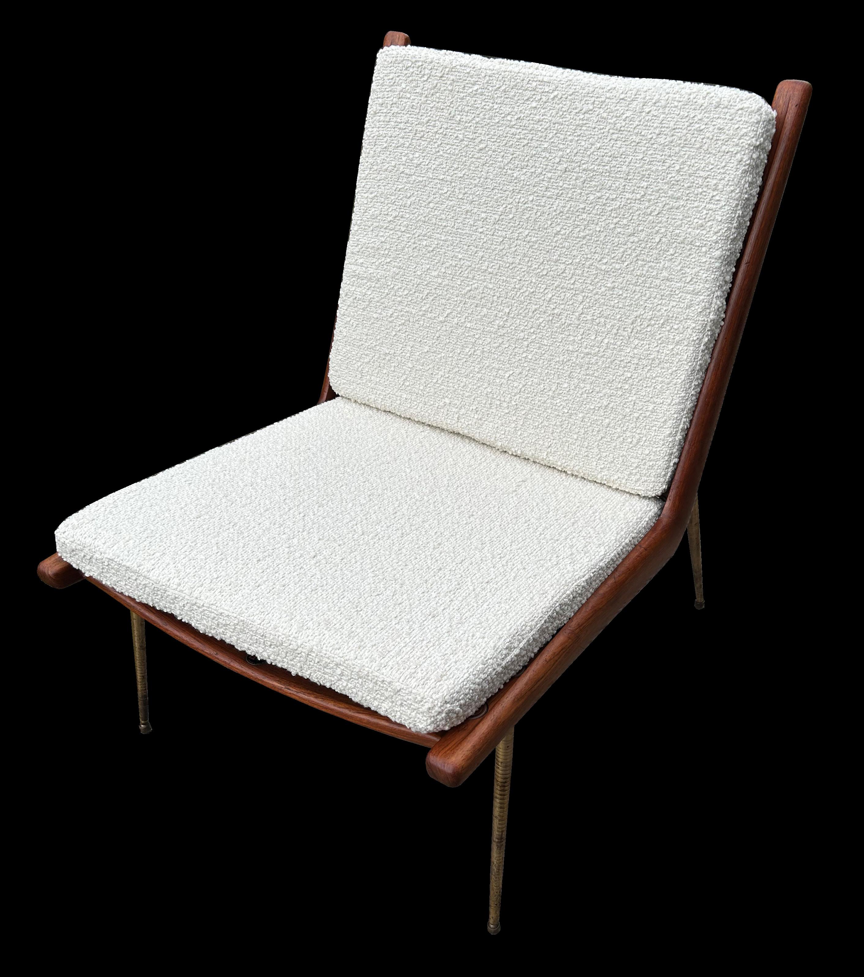 Scandinavian Modern Boomerang Chair by Peter Hvidt & Orla Molgaard Nielsen For Sale