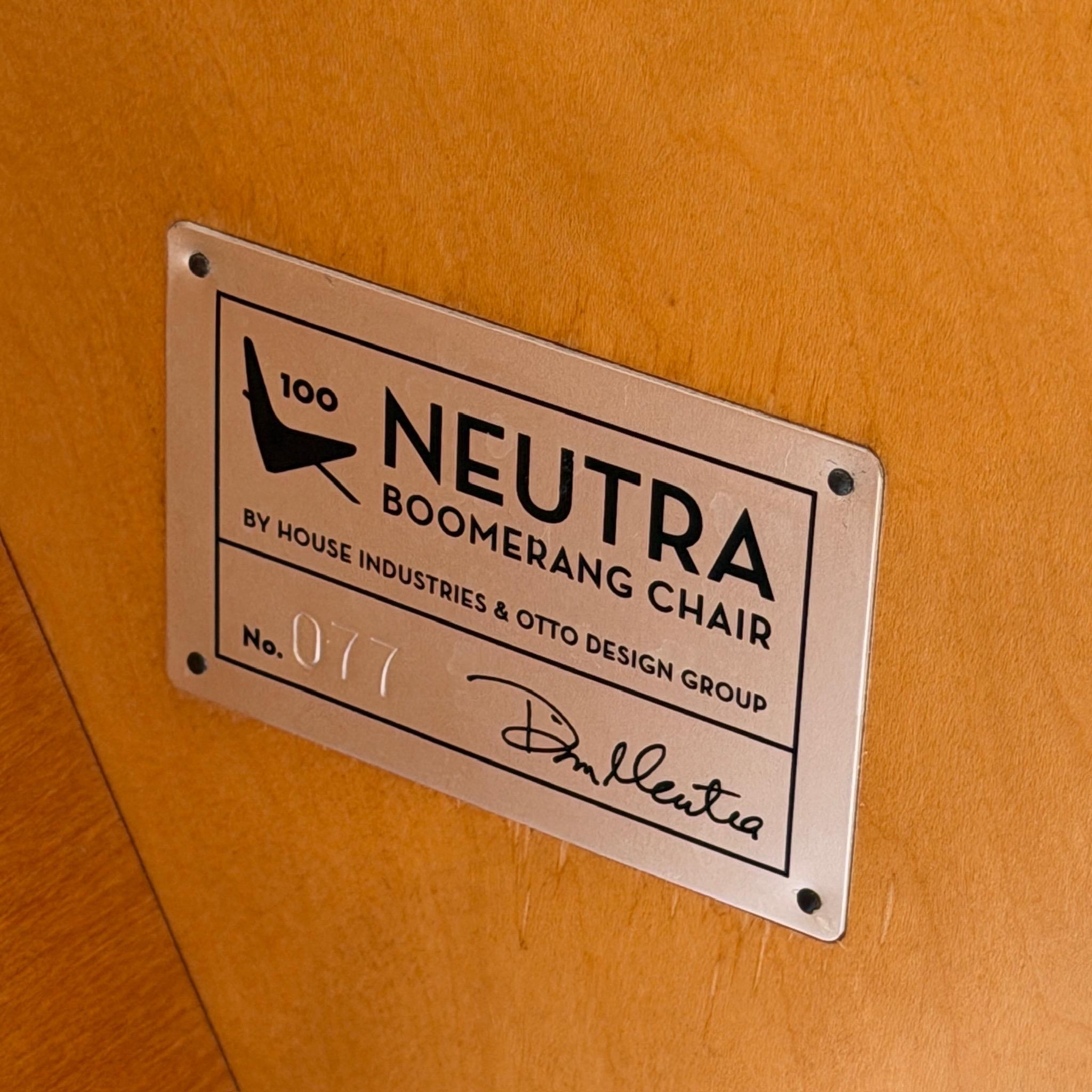 Bumerang-Stuhl von Richard Neutra für House Industries im Angebot 1