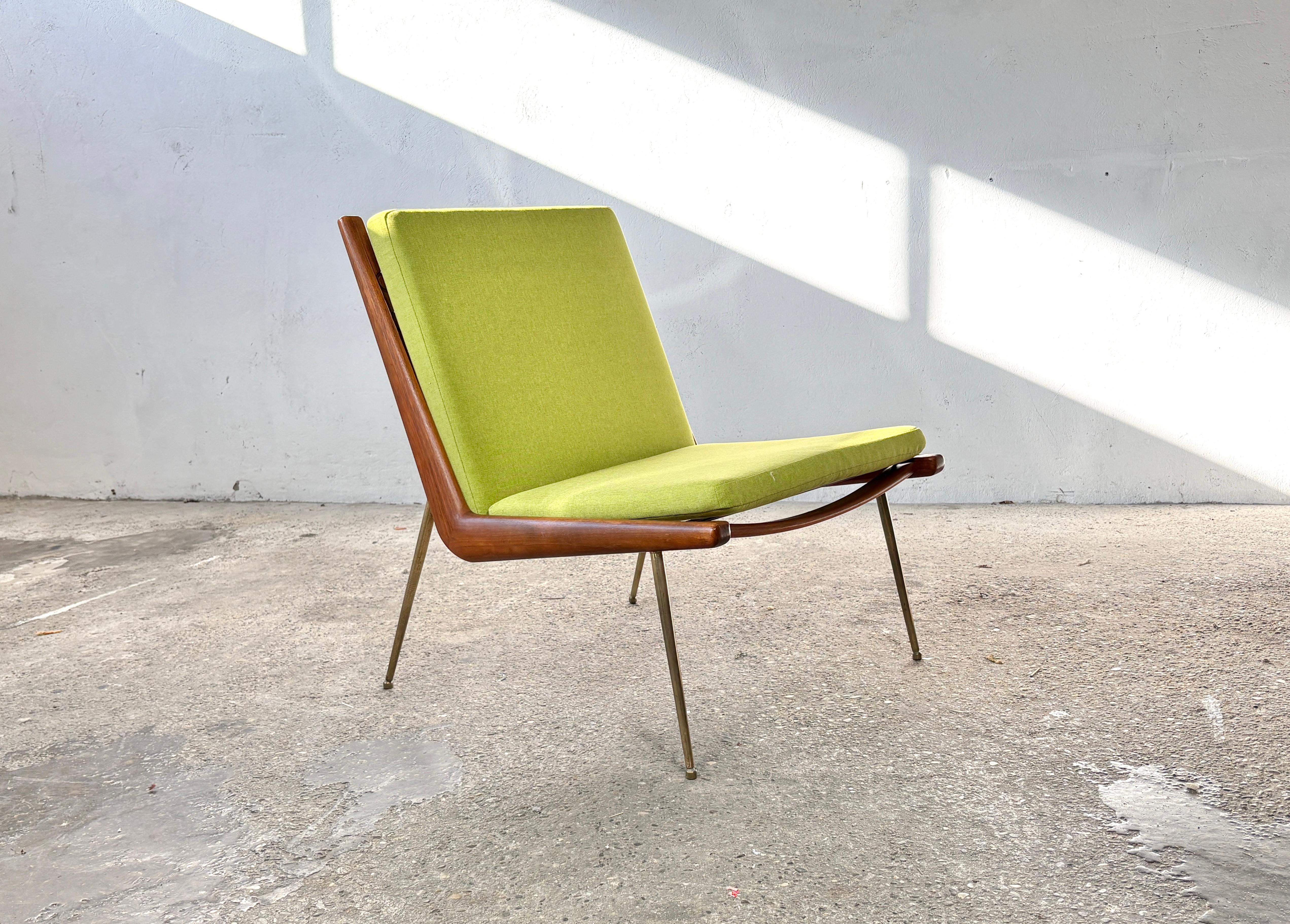 Mid-Century moderno Sedia Boomerang disegnata da Peter Hvidt & Orla Mølgaard-Nielsen France & Søn in vendita