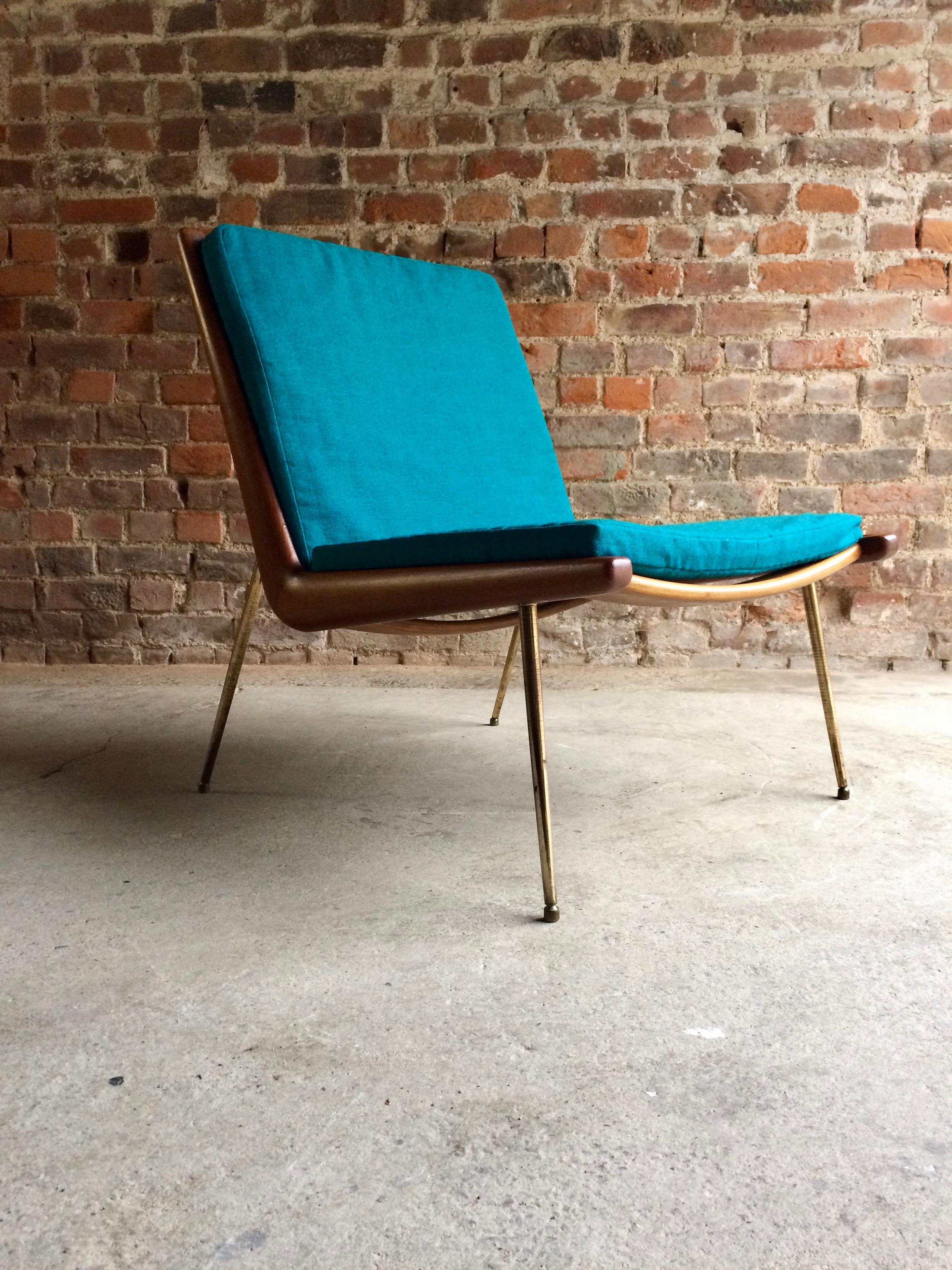 Mid-Century Modern Boomerang Chair Peter Hvidt & Orla Molgaard Nielsen by France & Son 1950s No.2