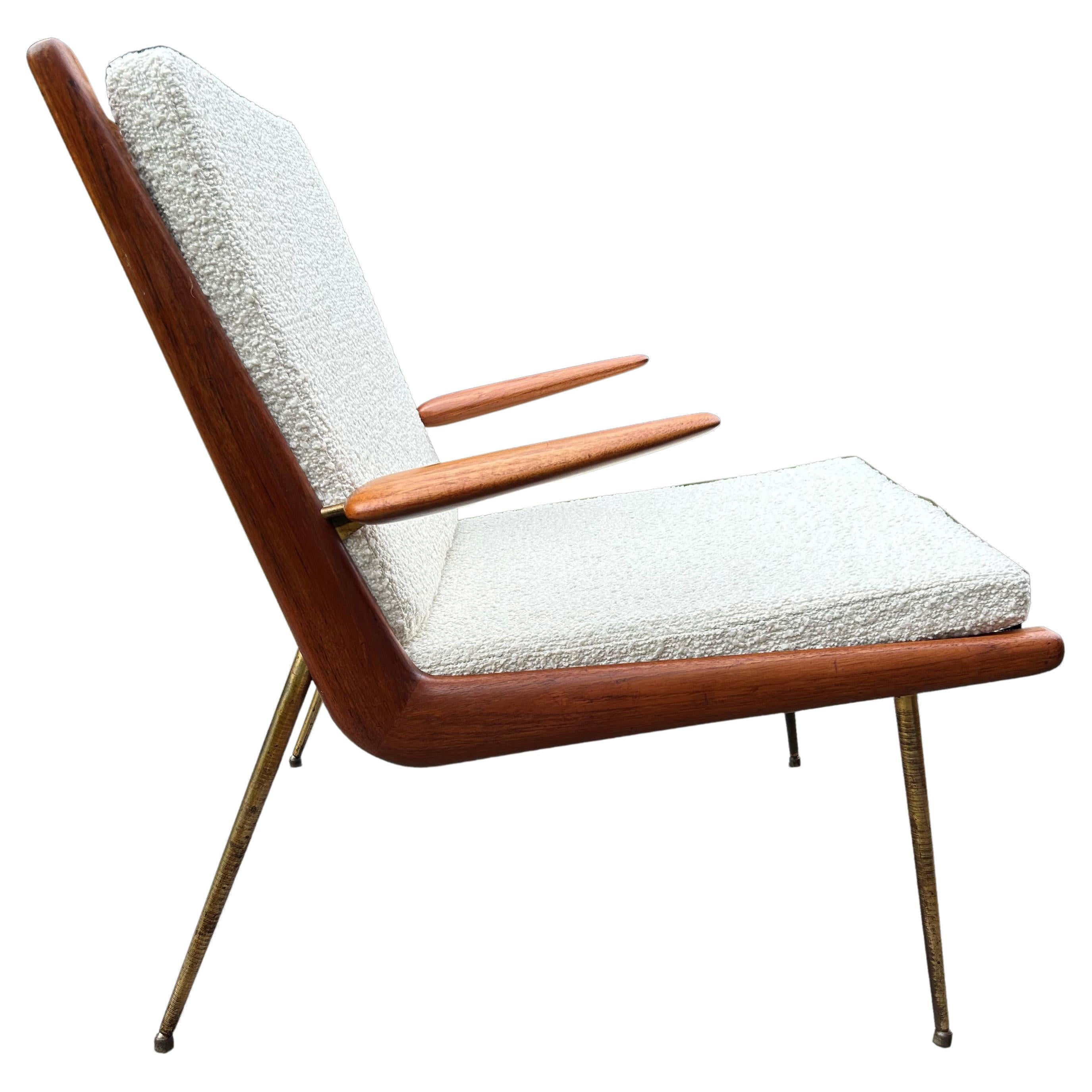 Boomerang Chair with arms by Peter Hvidt and Orla Molgaard Nielsen For Sale