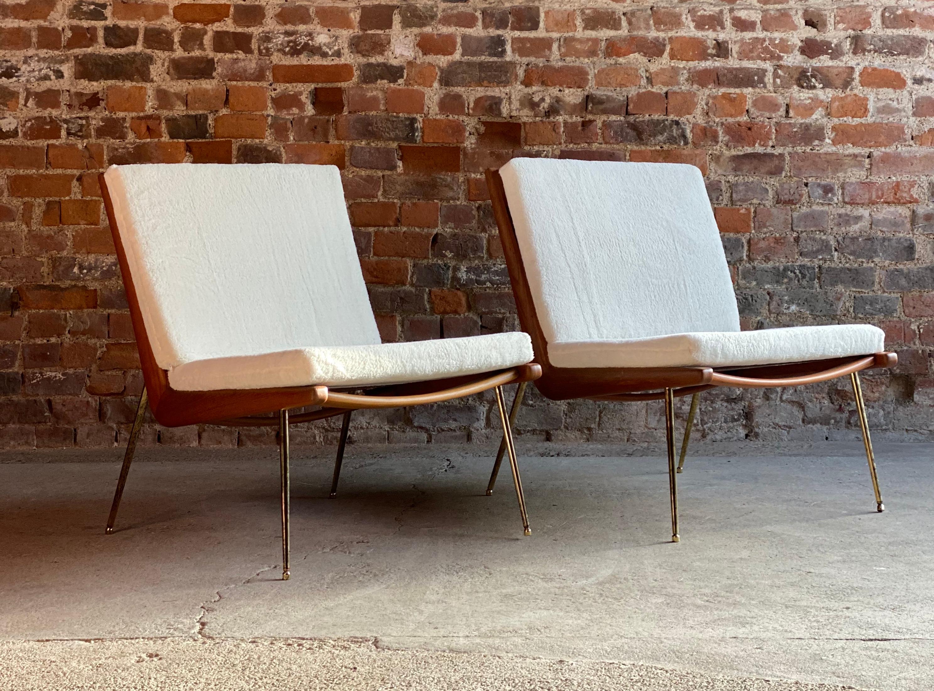 Boomerang Chairs France & Son Pair of Peter Hvidt & Orla Mølgaard Nielsen, 1950s 4
