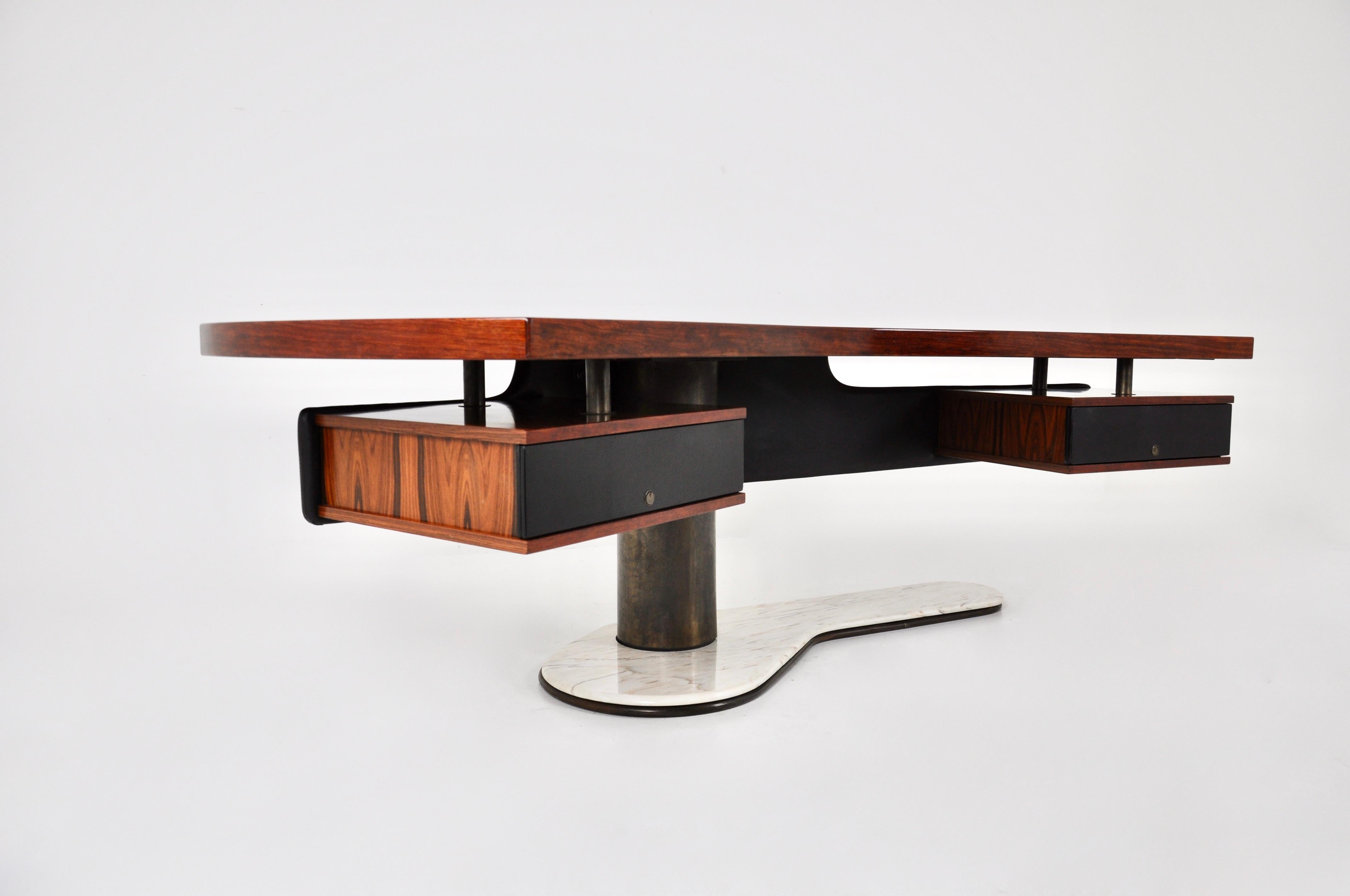 Italian Boomerang desk by Renzo Schirolli, 1960s For Sale
