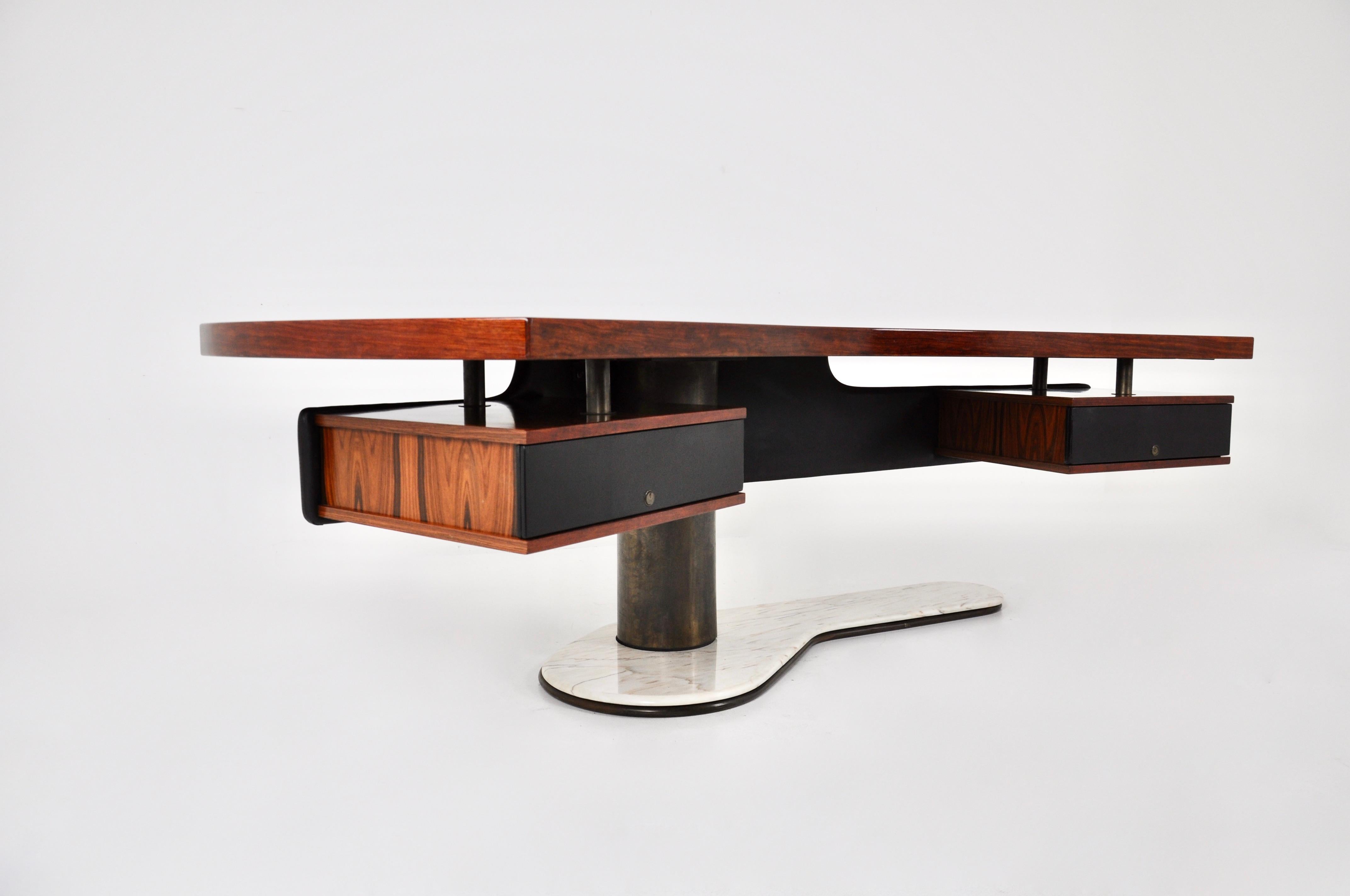 Italian Boomerang desk by Renzo Schirolli, 1960s