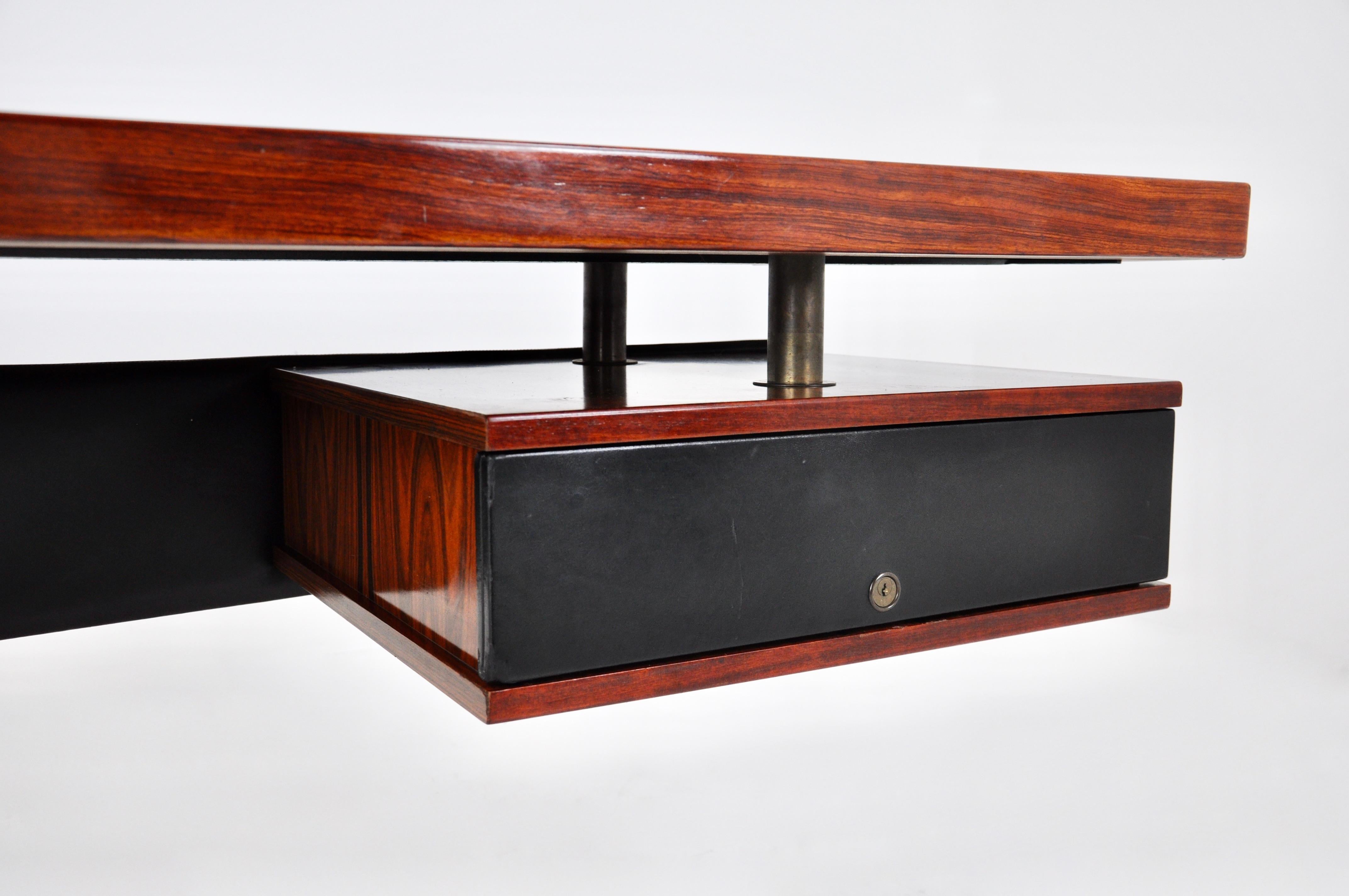 Boomerang desk by Renzo Schirolli, 1960s For Sale 1