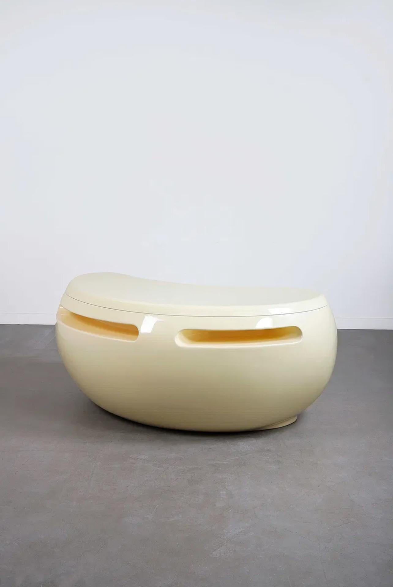 Bumerang-Schreibtisch, Maurice Calka, Frankreich, 1969 (Französisch) im Angebot