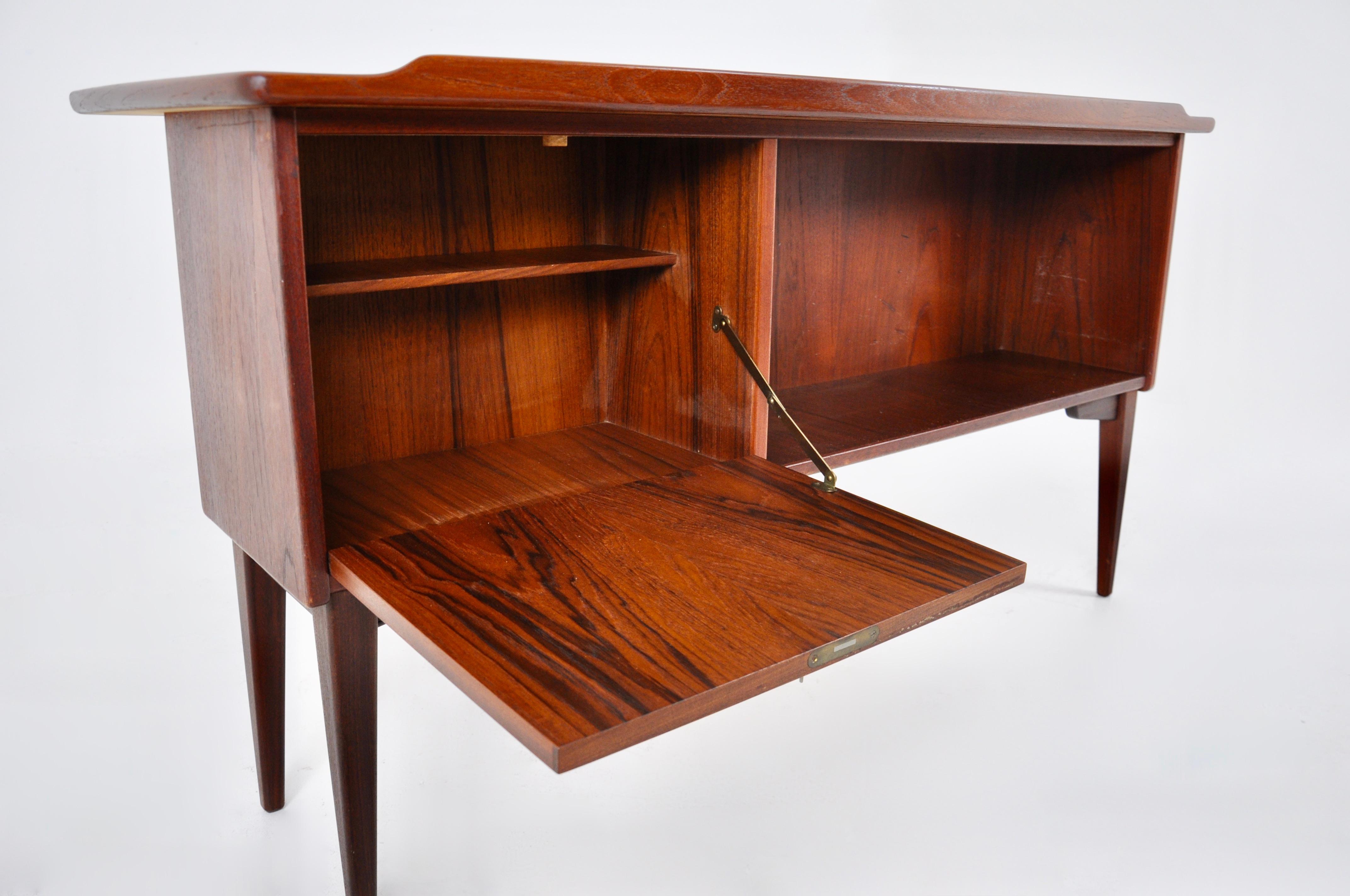 Boomerang desk Model A10 by Göran Strand for Lelangs Möbelfabrik, 1960s For Sale 4