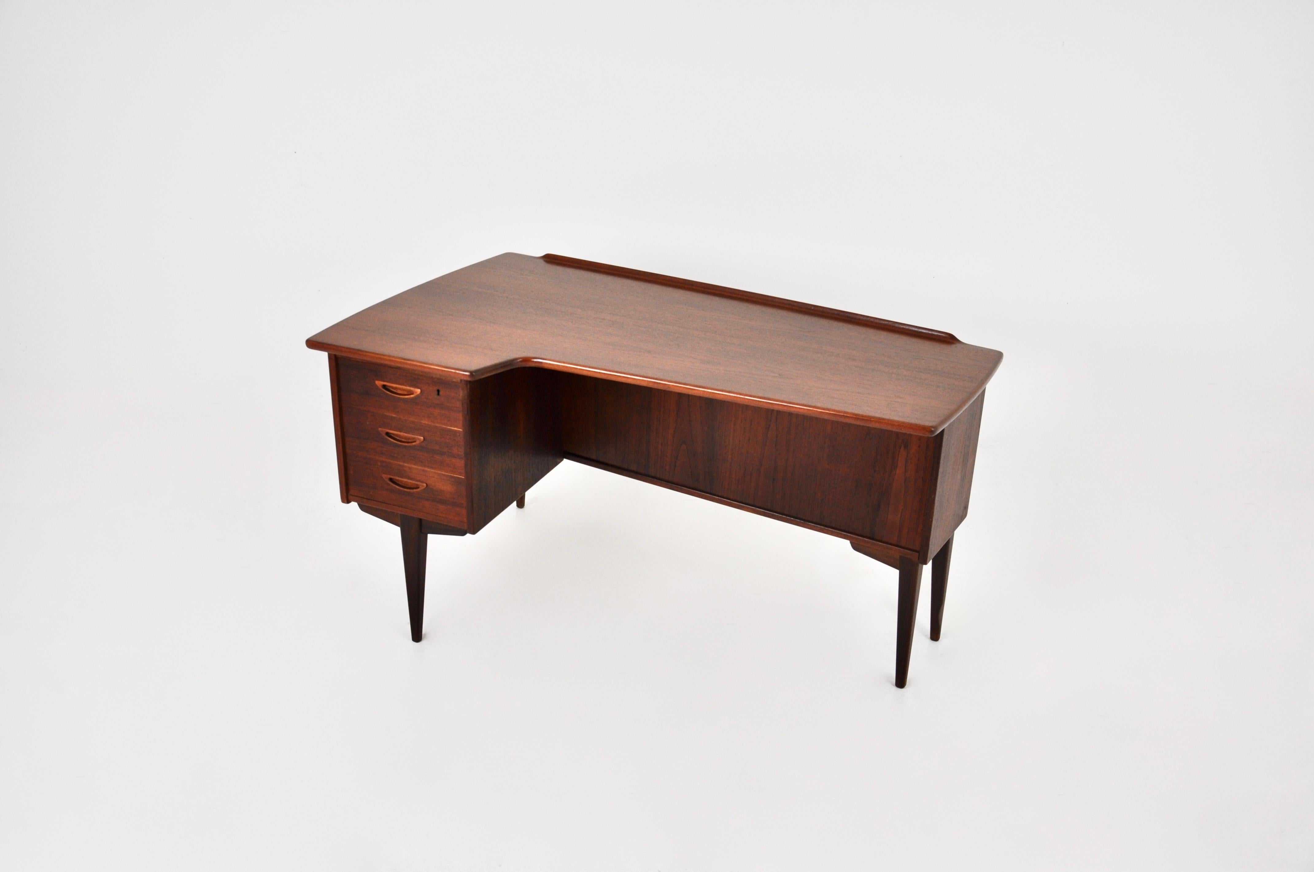 Mid-Century Modern Boomerang desk Model A10 by Göran Strand for Lelangs Möbelfabrik, 1960s For Sale
