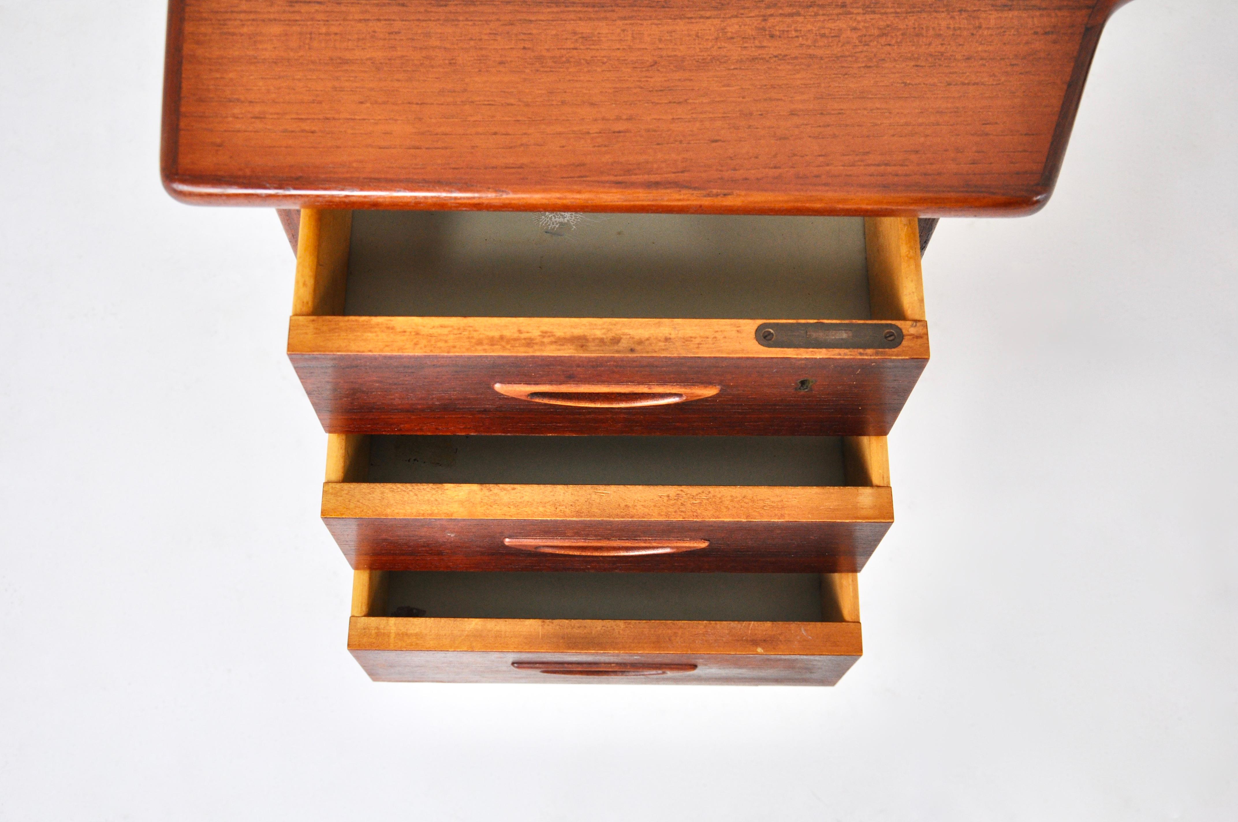 Boomerang desk Model A10 by Göran Strand for Lelangs Möbelfabrik, 1960s For Sale 2