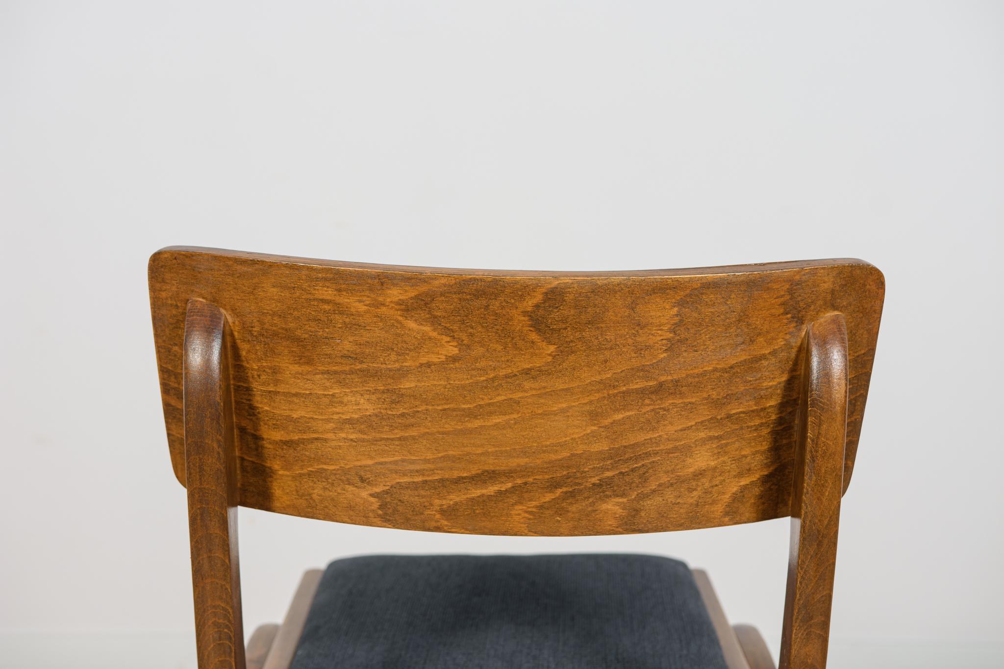 Chaises de salle à manger Boomerang de Gościcńskie Furniture Fabryki, 1960, ensemble de 6 en vente 7