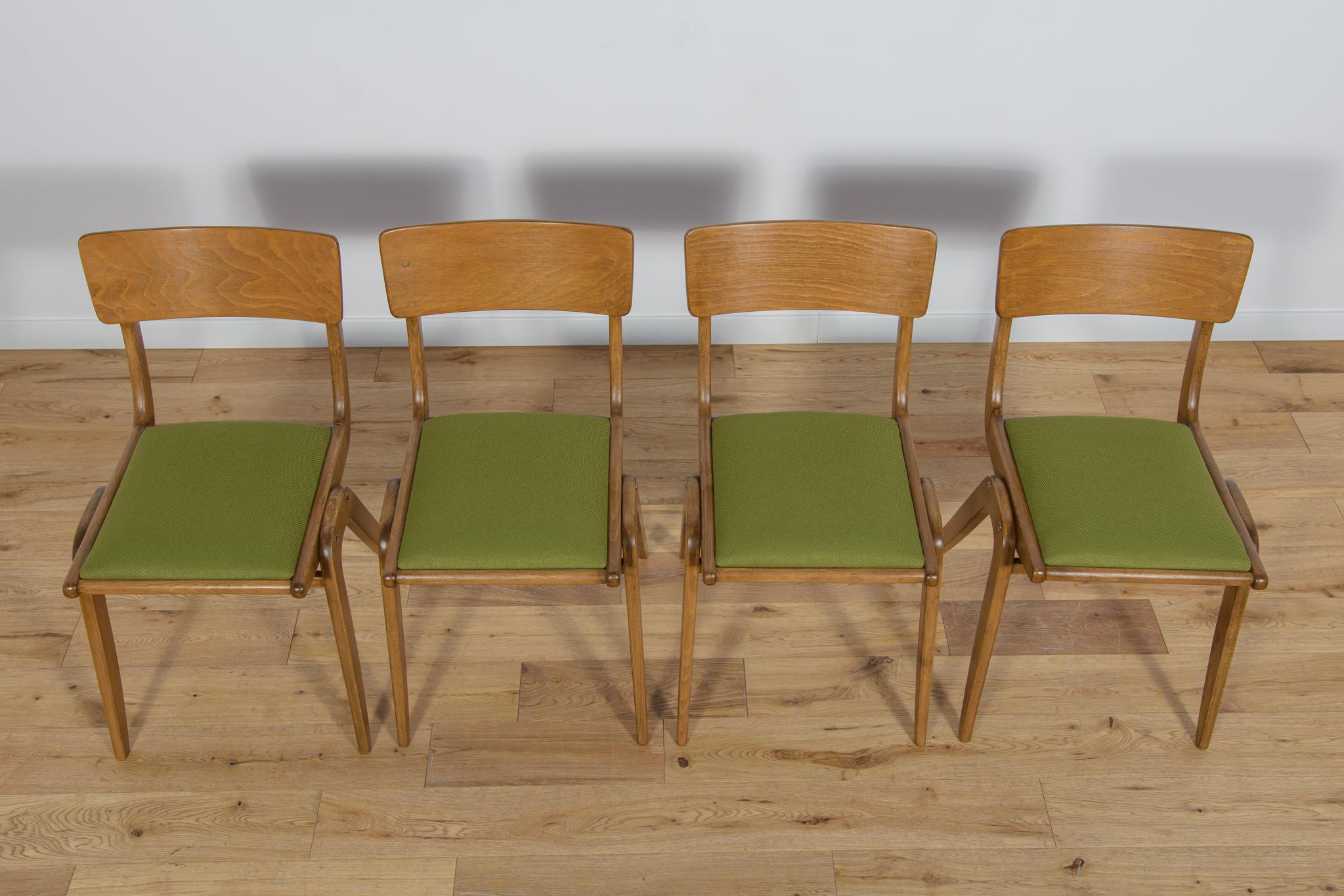 Polish Boomerang Dining Chairs Typ 229xB from Goscinski Furniture Factory, 1960s. For Sale