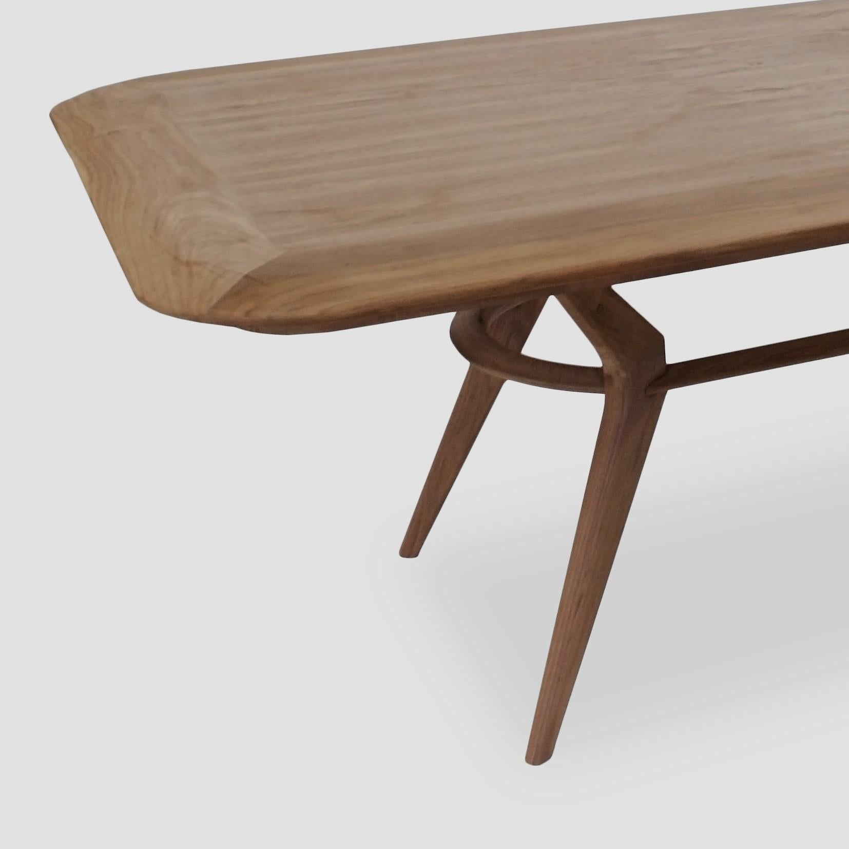 Mexicain Table de salle à manger Boomerang par Arturo Verástegui en vente