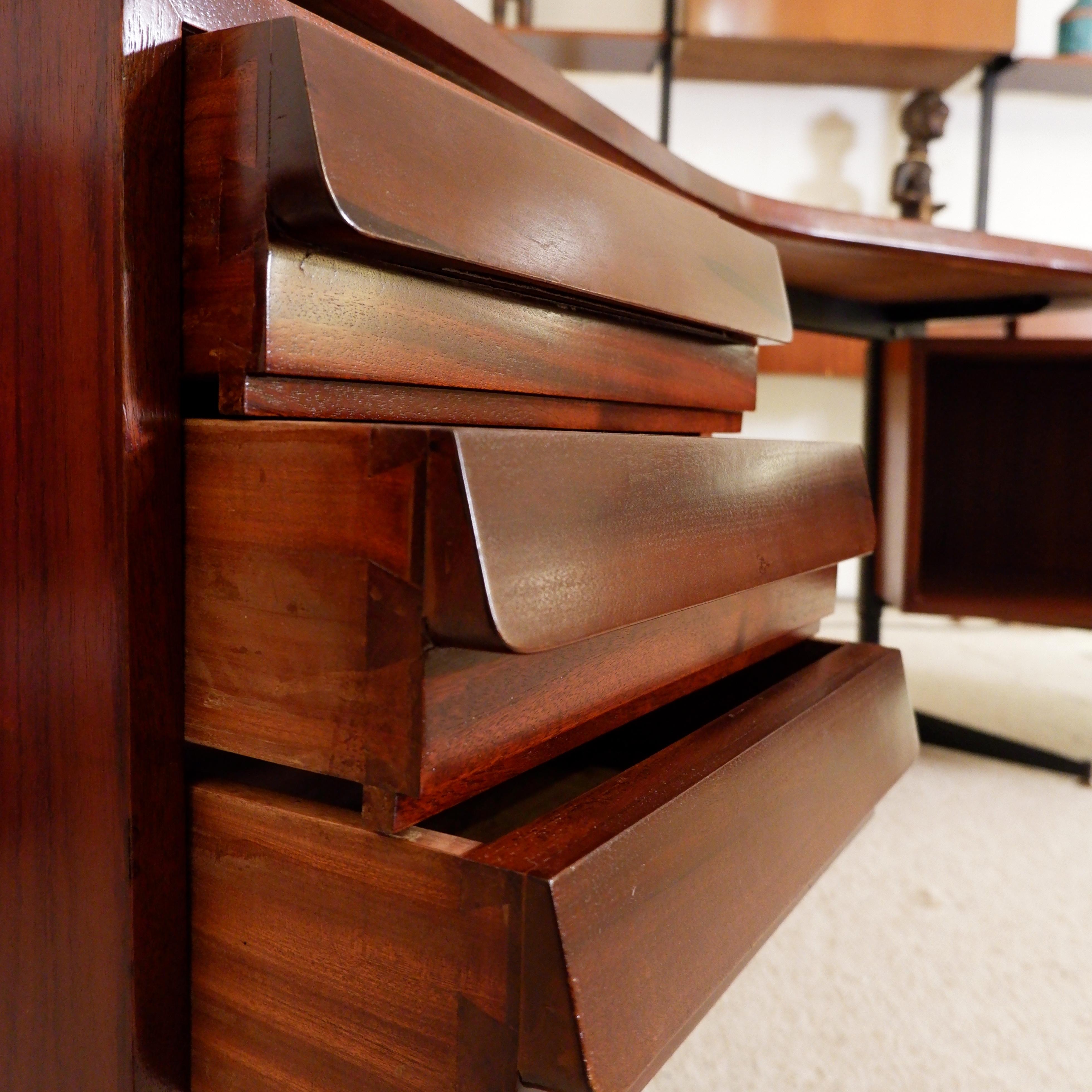 20th Century “Boomerang” executive desk Borsani style, Italy, 1960s