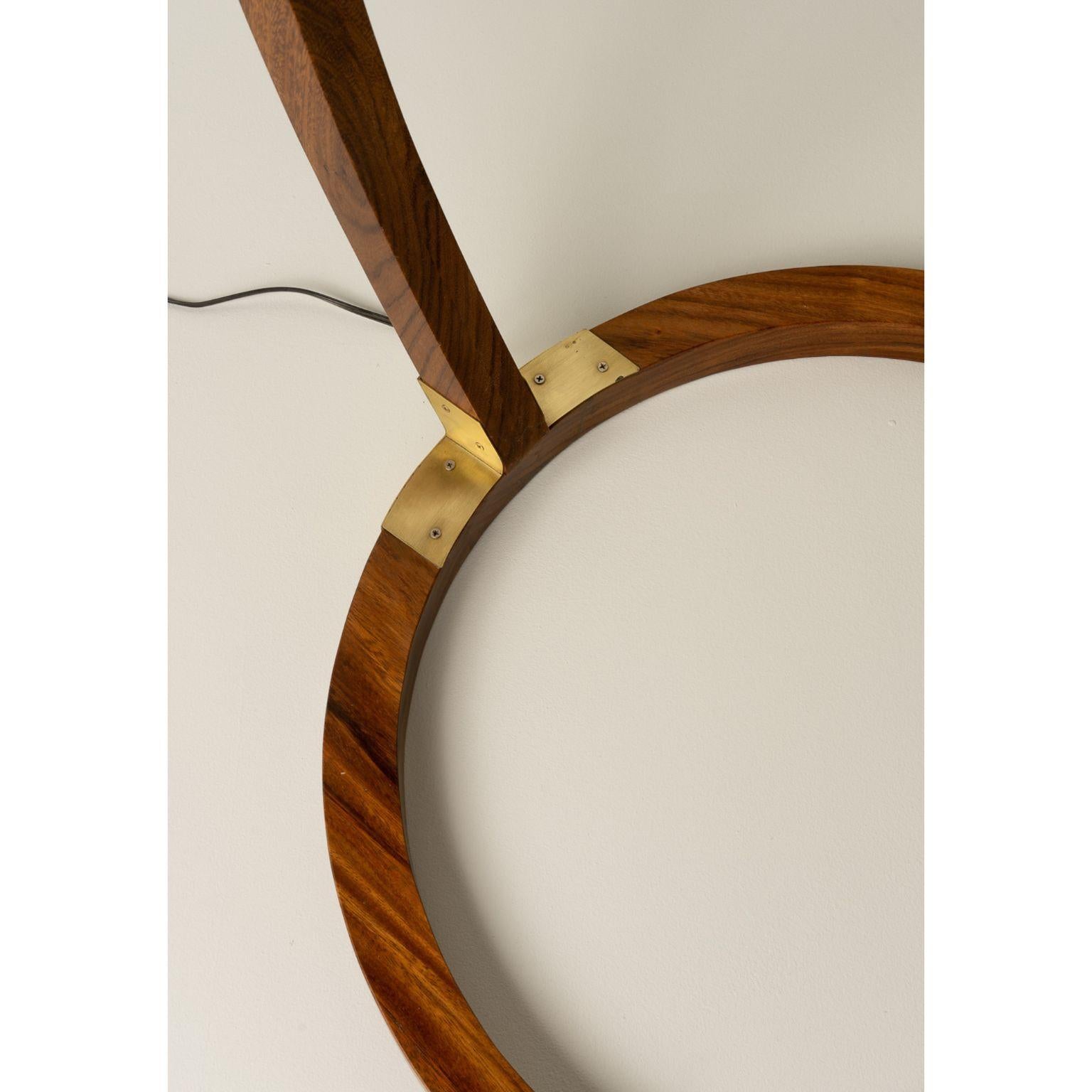 Brushed Boomerang Floor Lamp by Isabel Moncada For Sale
