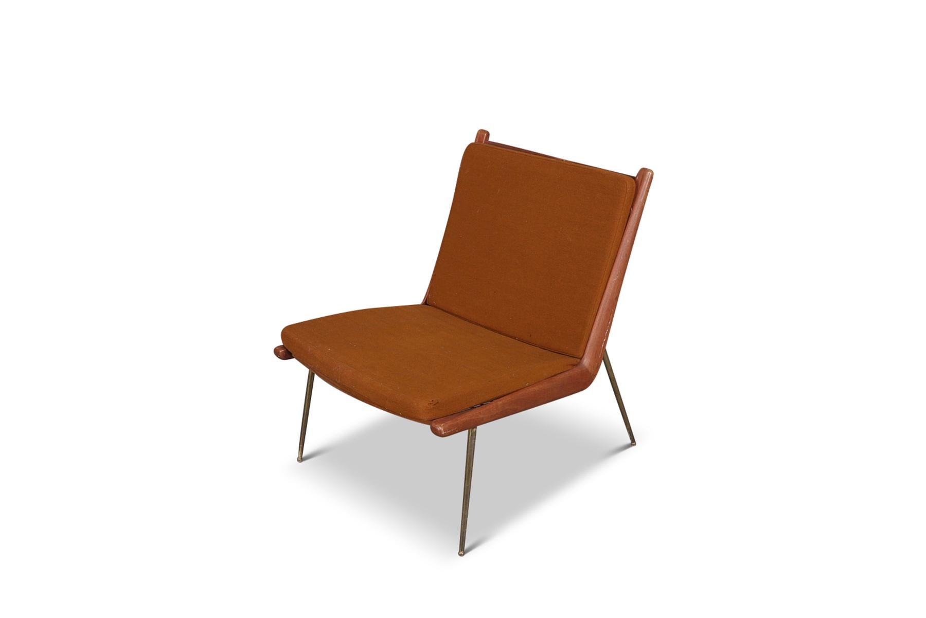 20th Century Boomerang Lounge Chair in Teak by Peter Hvidt