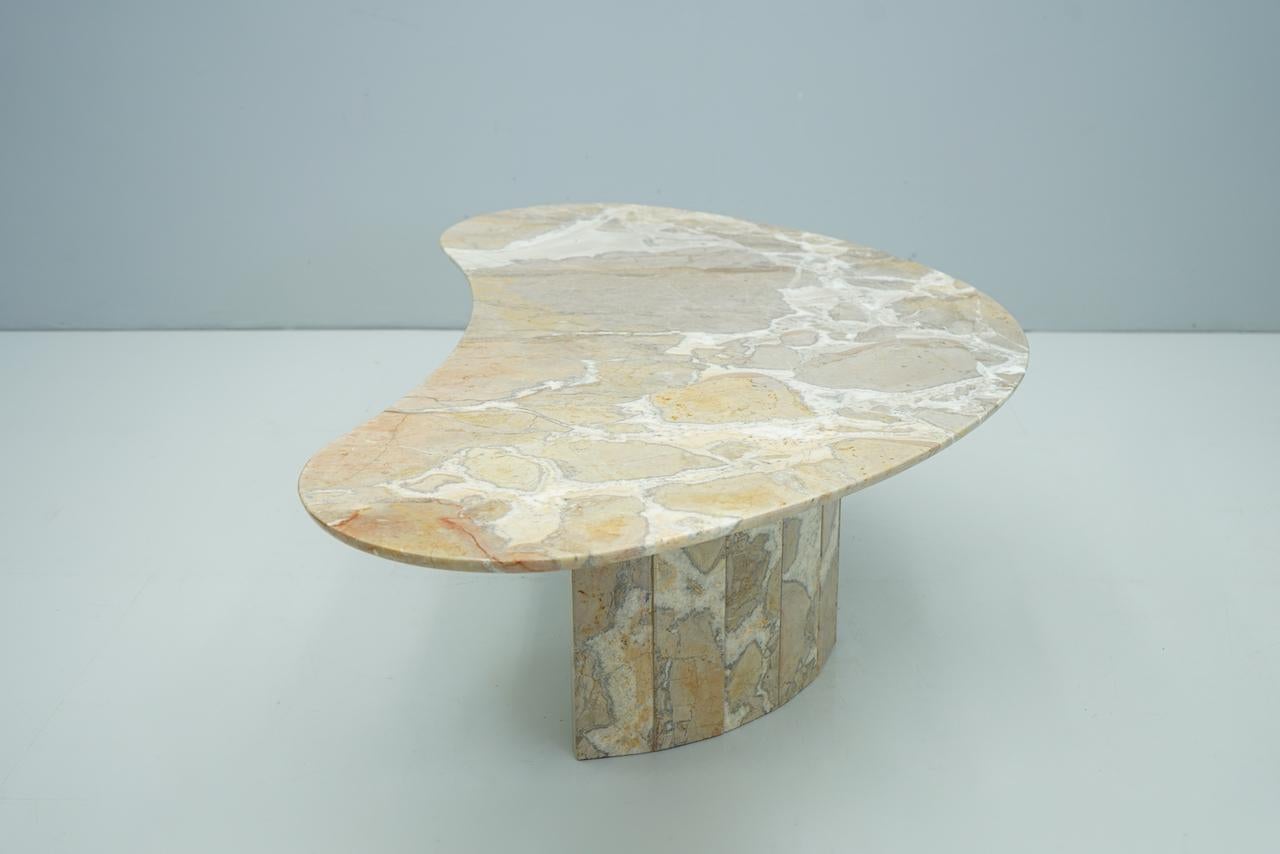 Mid-20th Century Boomerang Marble Coffee Table Stone, 1950s