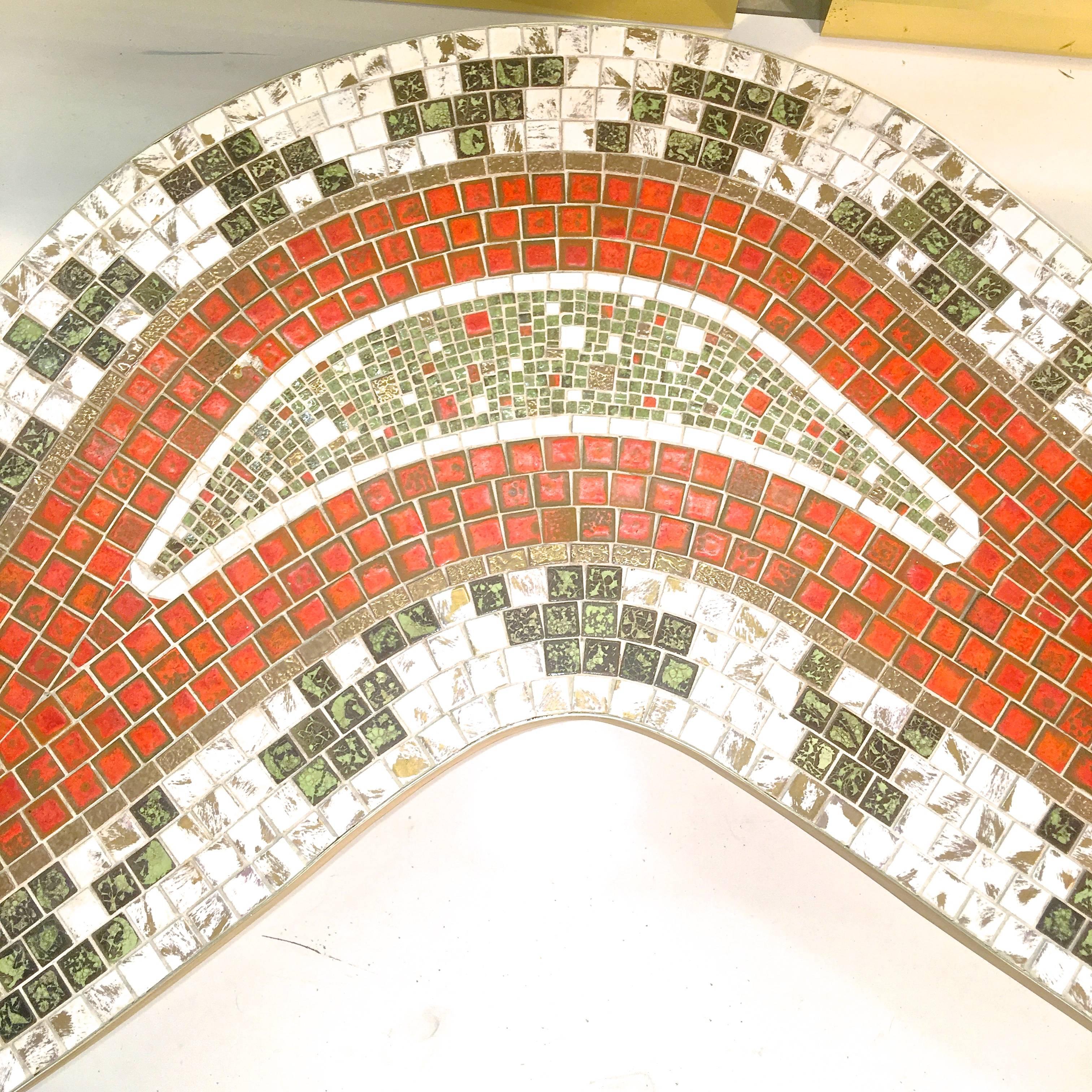 Boomerang Mosaic Tile Cocktail Table 1