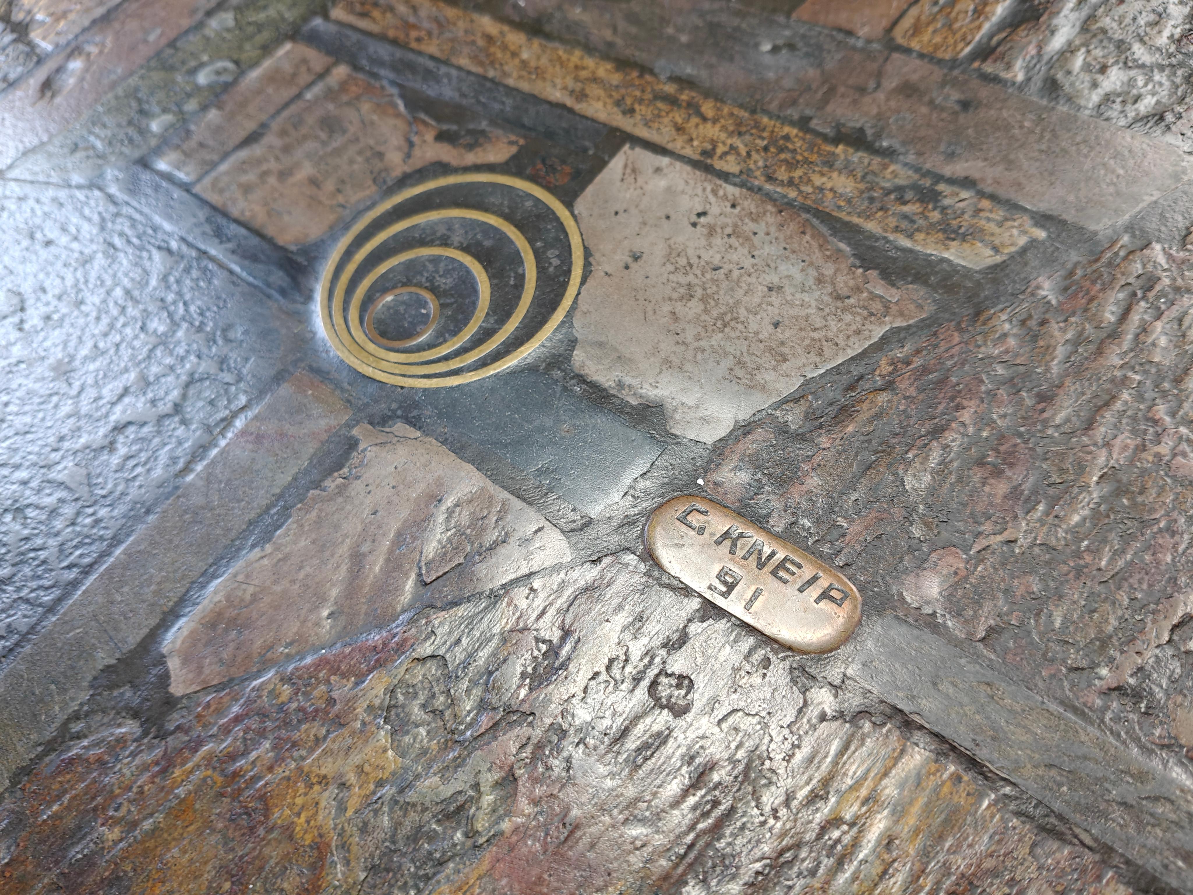 Brutalist Boomerang shaped coffee table by C. Kneip, 1990s