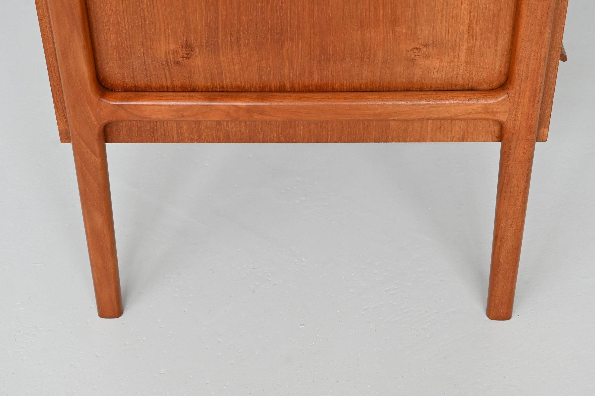 Boomerang shaped writing desk in teak IMHA Mobelfabrik Denmark 1960 7