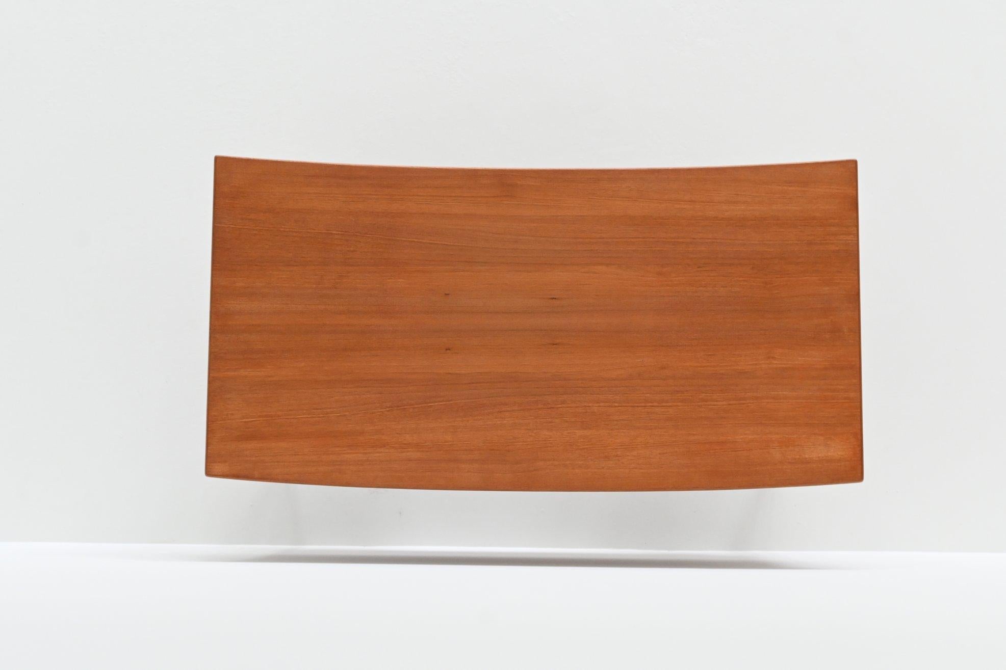 Boomerang shaped writing desk in teak IMHA Mobelfabrik Denmark 1960 11