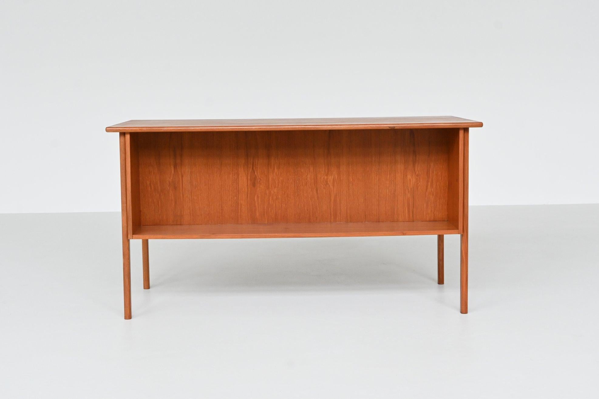 Mid-20th Century Boomerang shaped writing desk in teak IMHA Mobelfabrik Denmark 1960