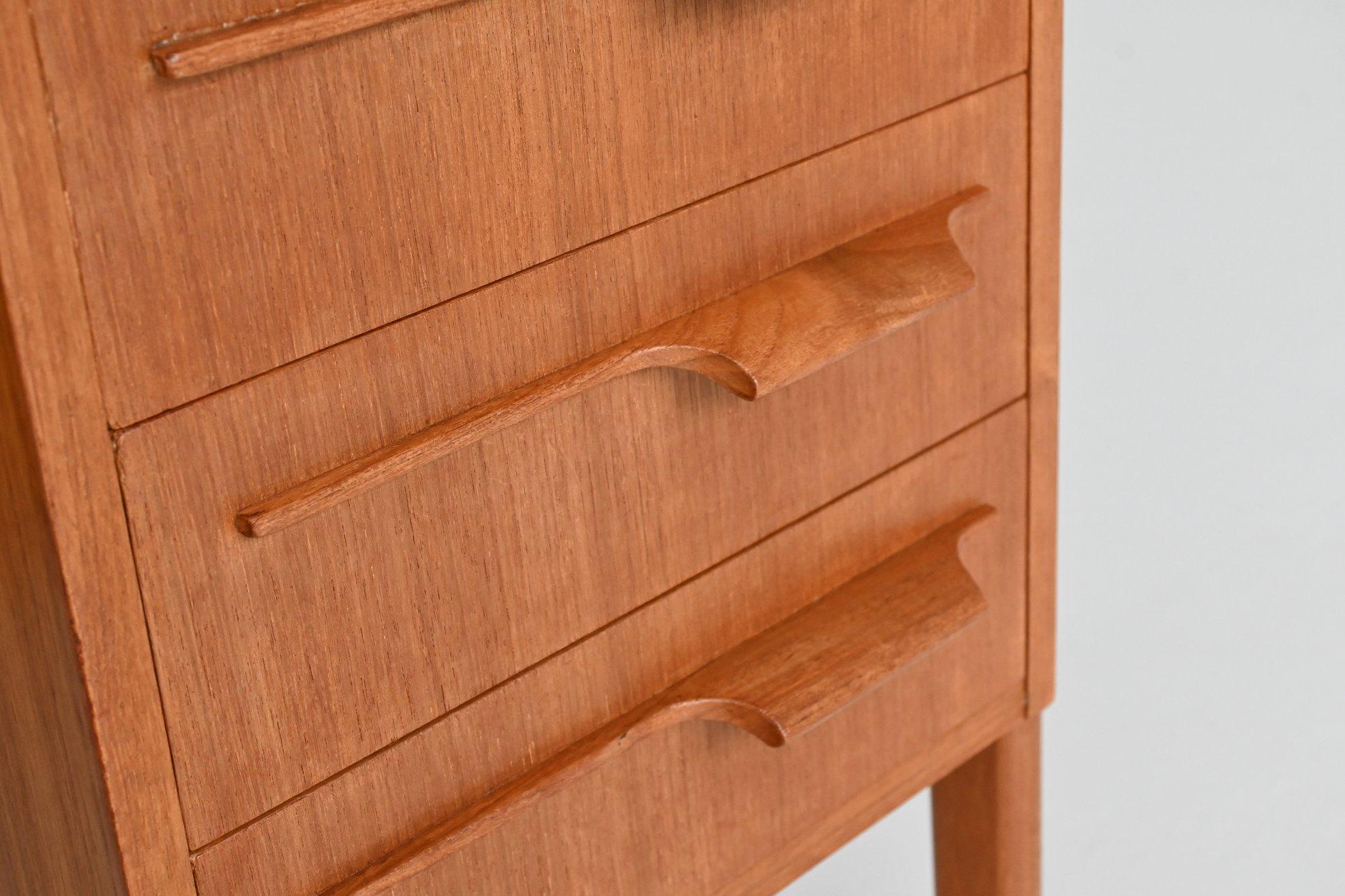 Boomerang shaped writing desk in teak IMHA Mobelfabrik Denmark 1960 2