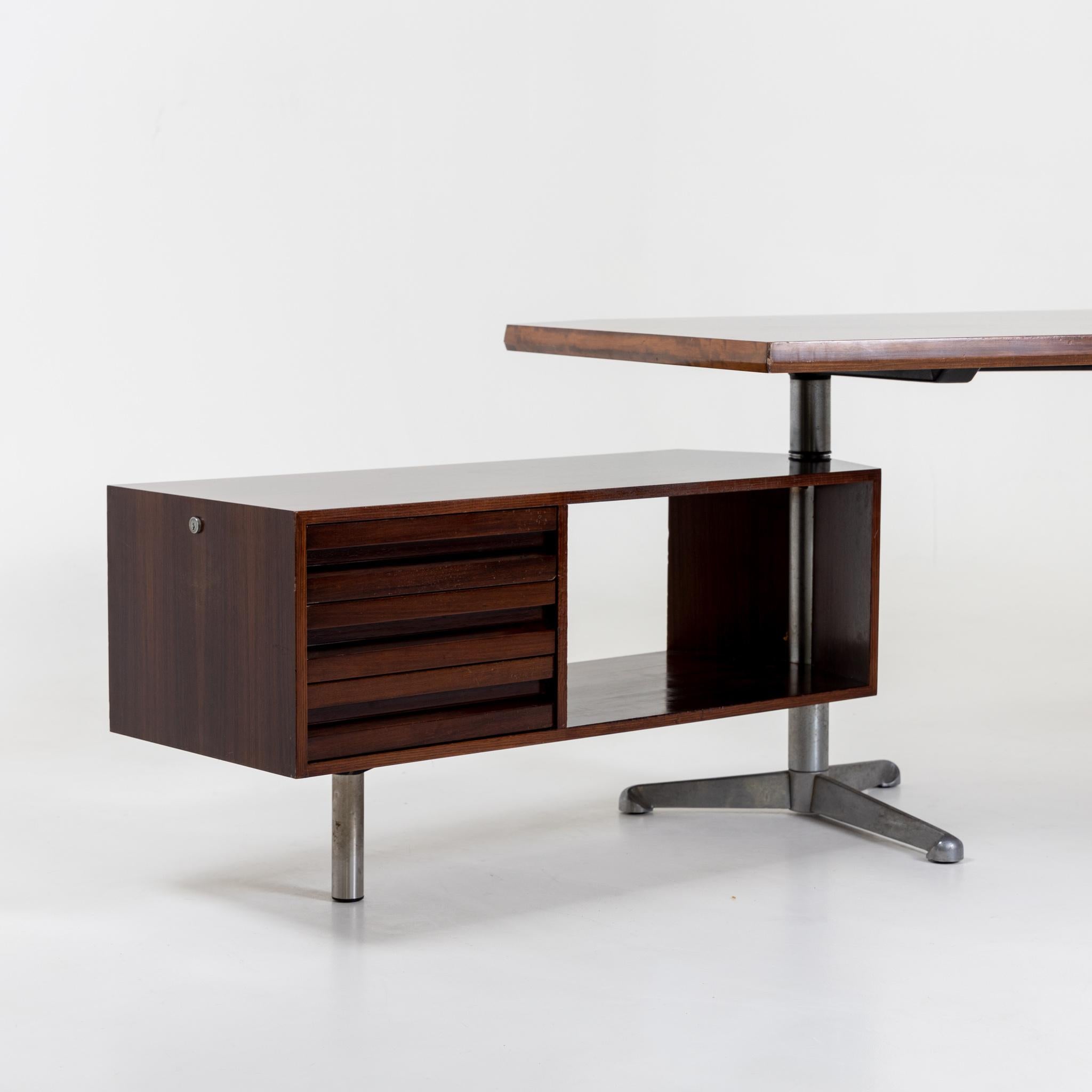 Boomerang T96 Desk by Osvaldo Borsani for Tecno, Italy 1950s In Good Condition In Greding, DE