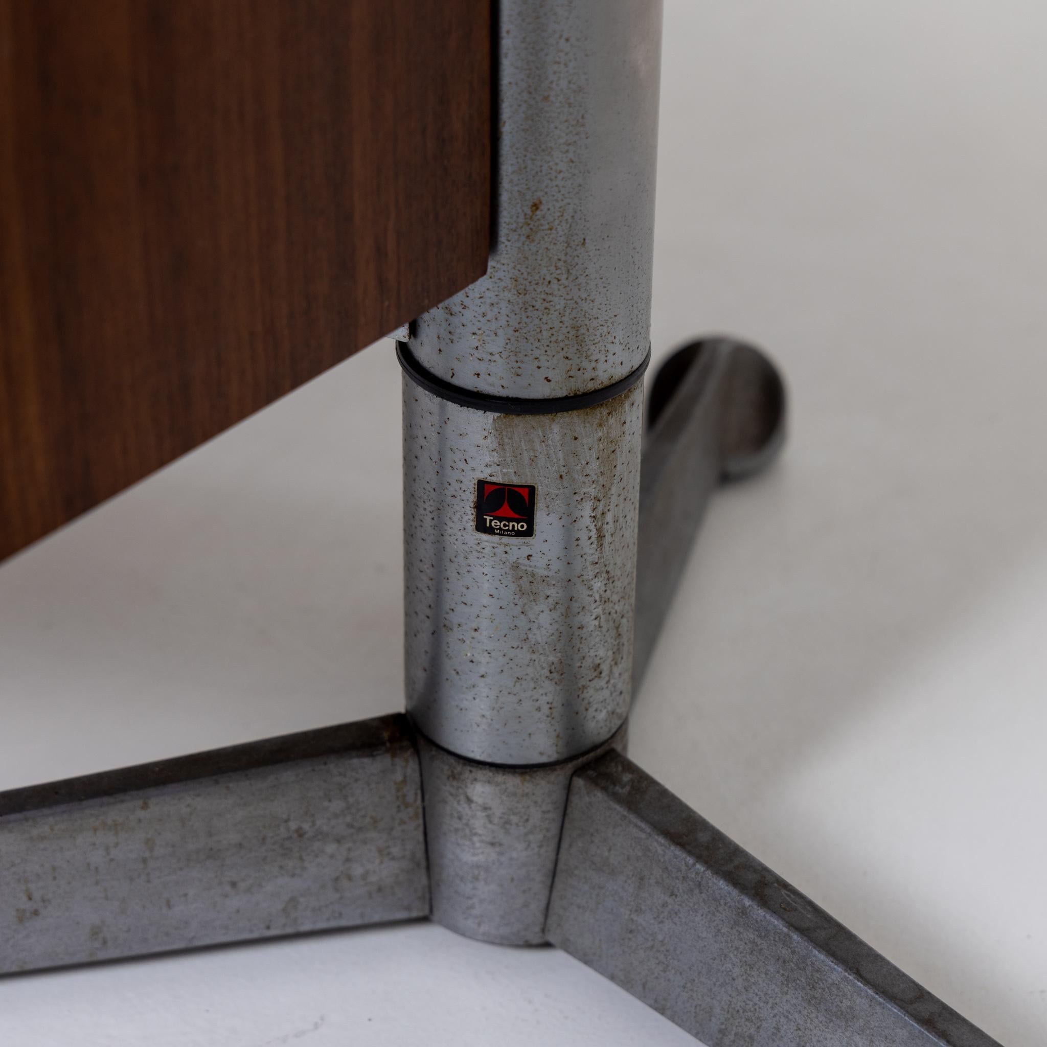 Boomerang T96 Desk by Osvaldo Borsani for Tecno, Italy 1950s 2