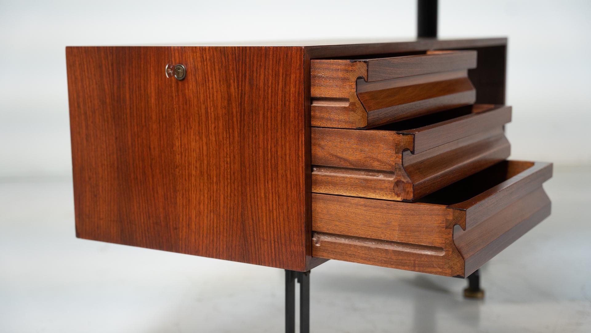 Boomerang T96 Desk by Osvaldo Borsani for Tecno, Italy, 1960s 3