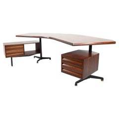 Boomerang T96 Desk by Osvaldo Borsani for Tecno, Italy, 1960s