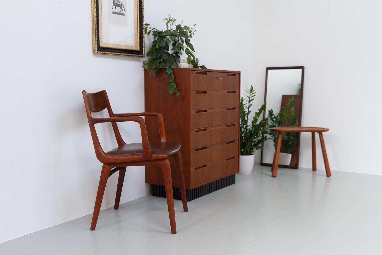 Boomerang Teakholz-Sessel von Alfred Christensen für Slagelse Møbelværk, 1960er Jahre (Skandinavische Moderne) im Angebot