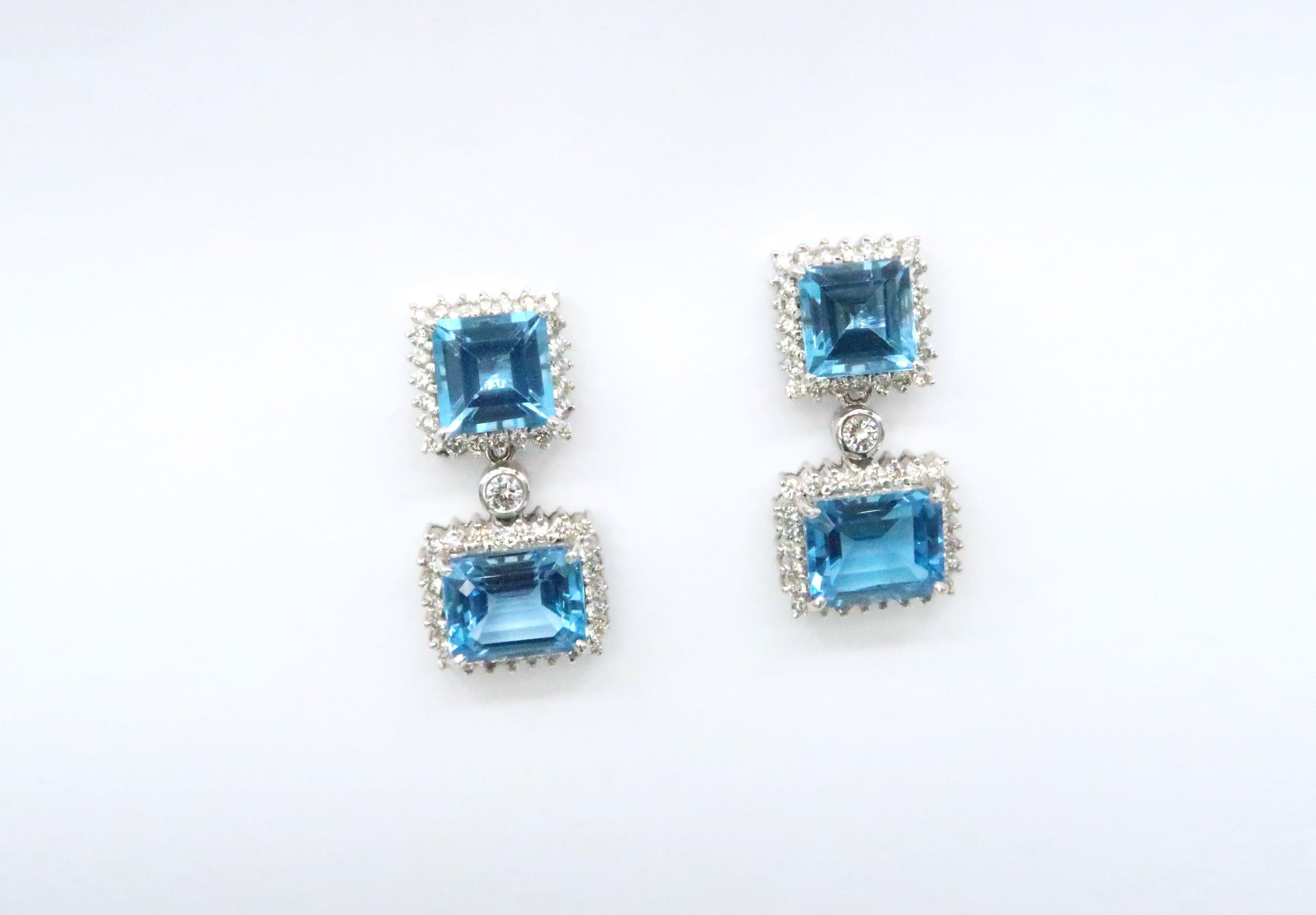 rectangular shape earrings