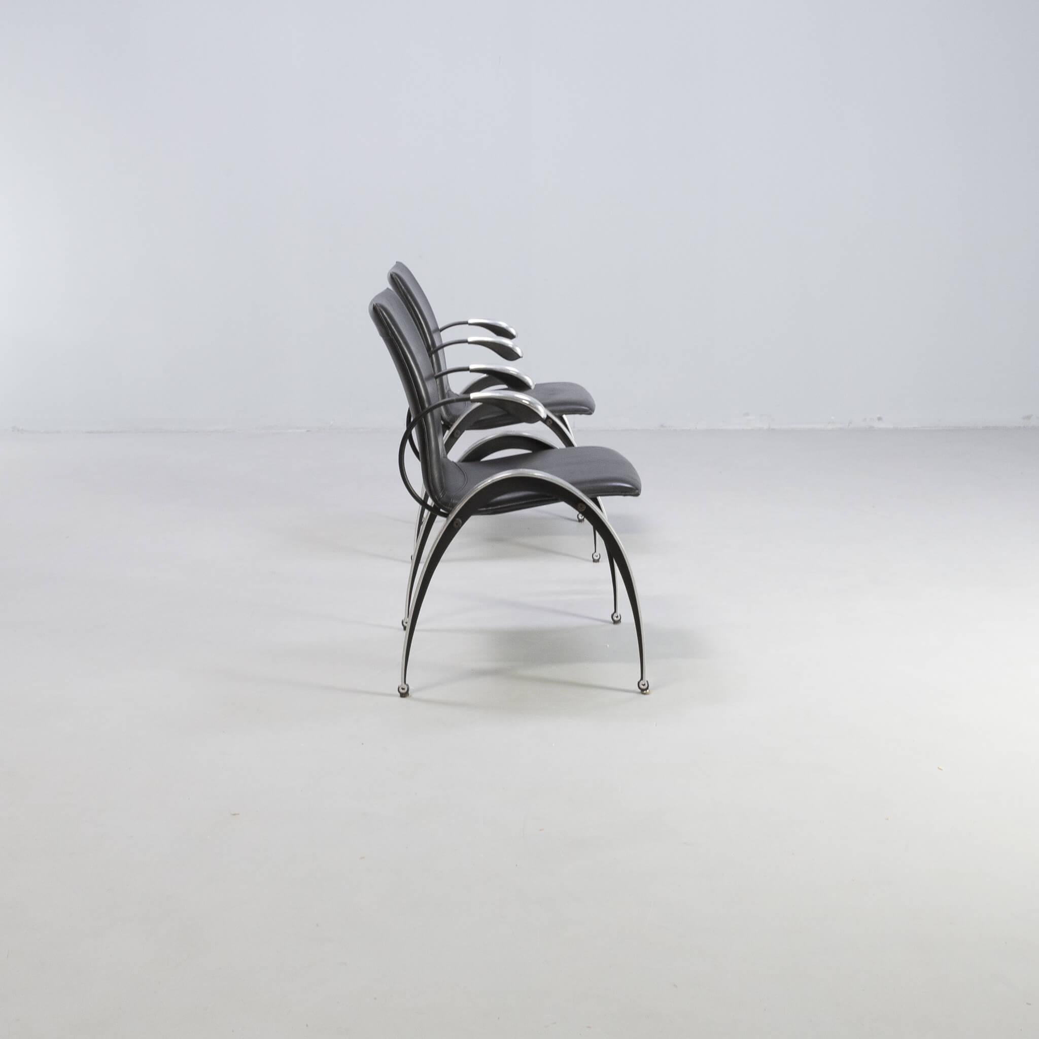 Boonzaaijer & Mazairac ‘totus sm10’ dining chairs for Hennie de Jong set/4 3