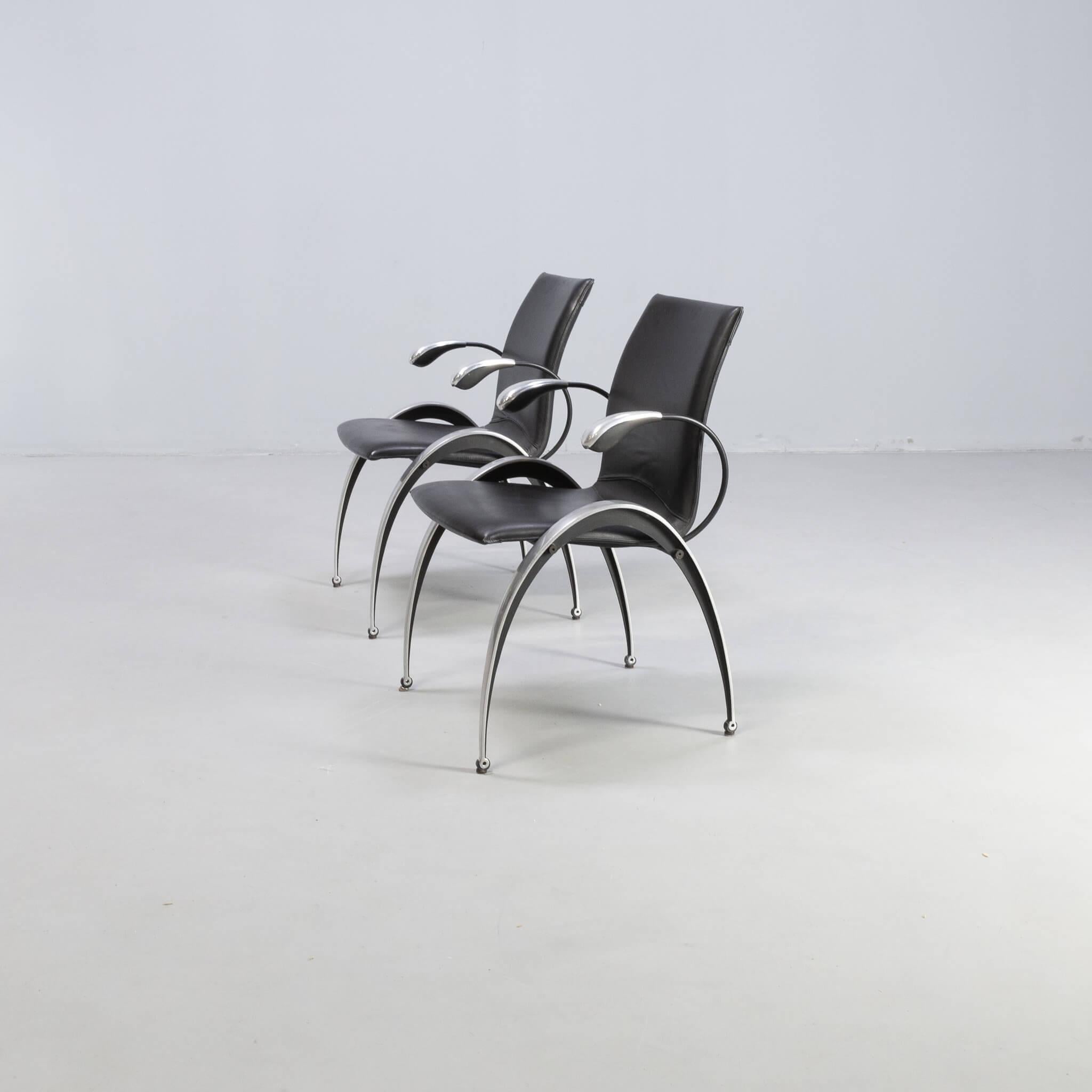 Boonzaaijer & Mazairac ‘totus sm10’ dining chairs for Hennie de Jong set/4 6