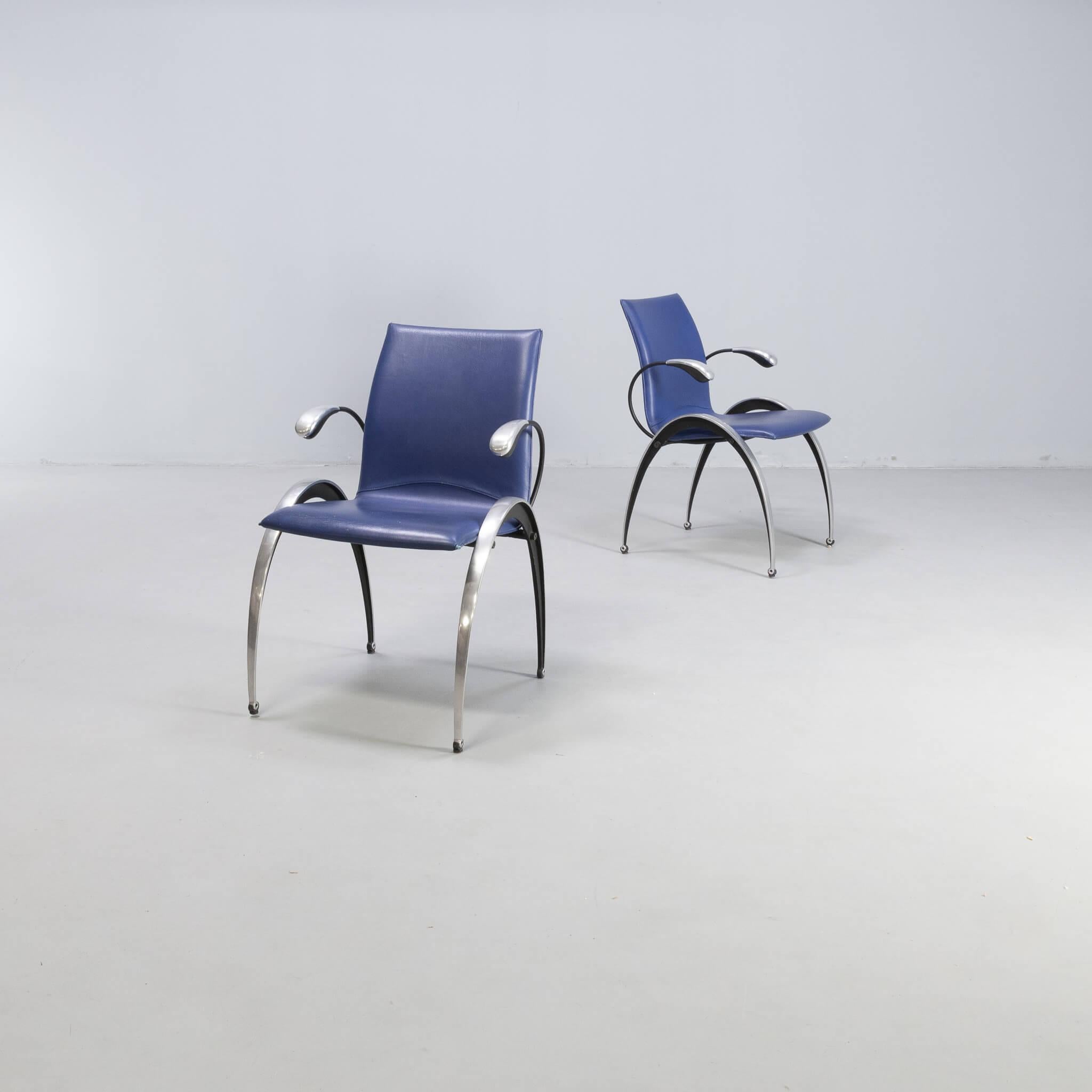 Dutch Boonzaaijer & Mazairac ‘totus sm10’ dining chairs for Hennie de Jong set/4
