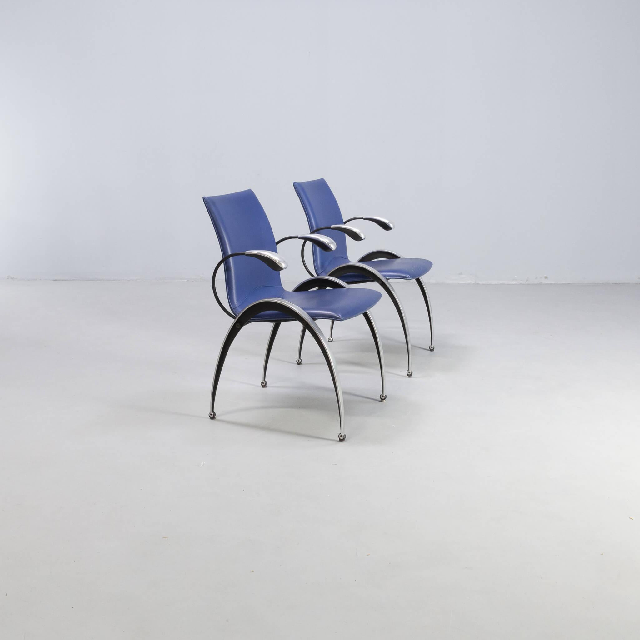 Boonzaaijer & Mazairac ‘totus sm10’ dining chairs for Hennie de Jong set/4 In Good Condition In Amstelveen, Noord