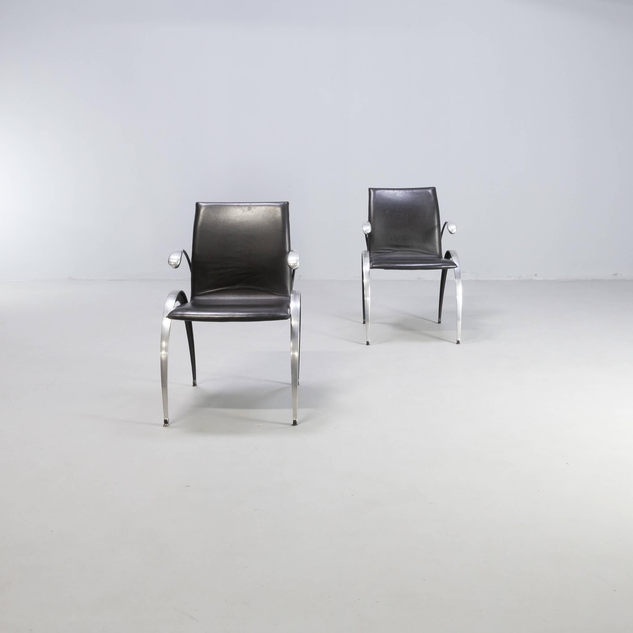 Boonzaaijer & Mazairac ‘totus sm10’ dining chairs for Hennie de Jong set/4 2