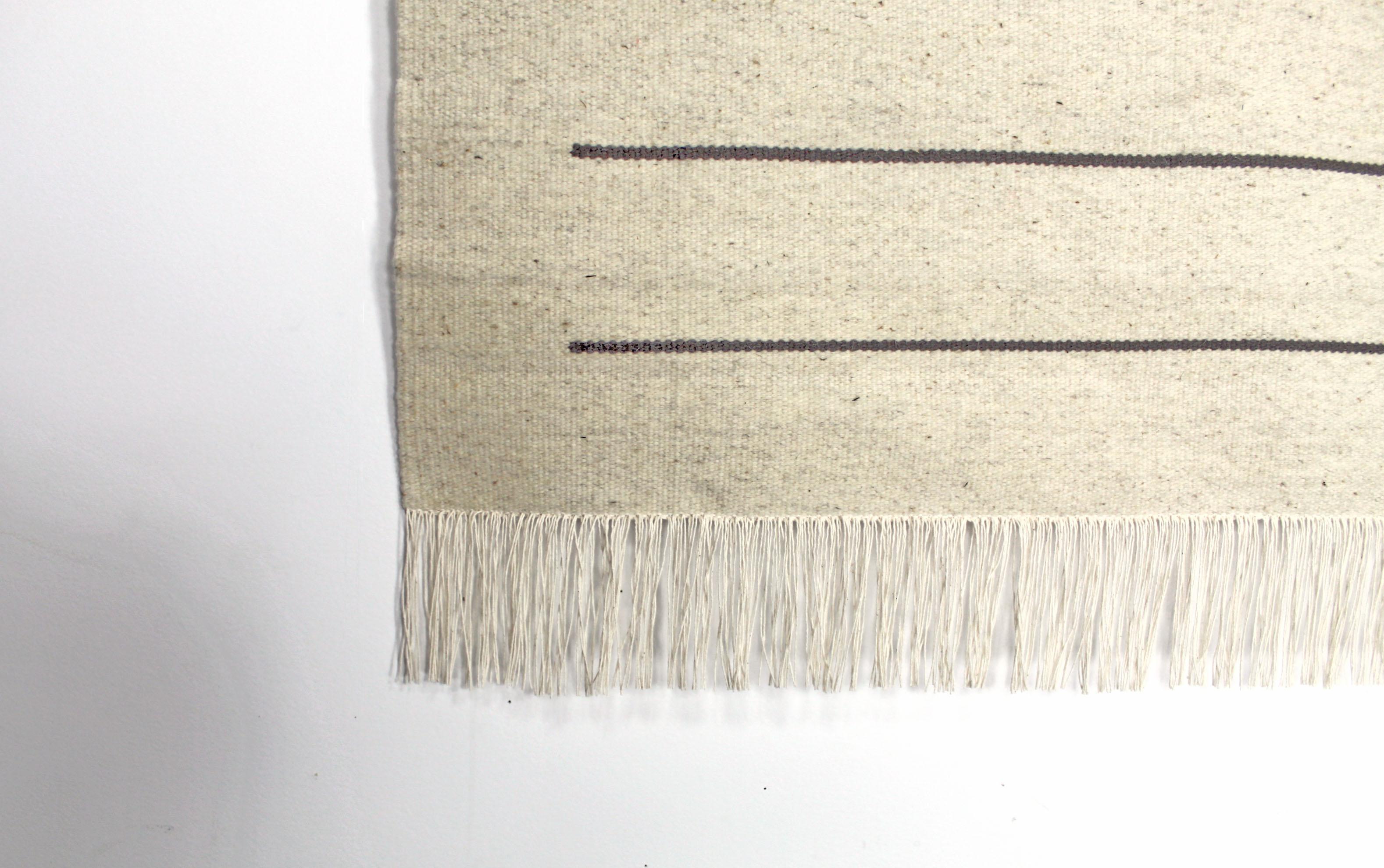 American Boos Wool Tapestry, Contemporary Wall Hanging, Naturally Dyed and Handwoven For Sale