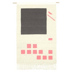 Boos Wool Tapestry, Contemporary Wall Hanging, Naturally Dyed and Handwoven