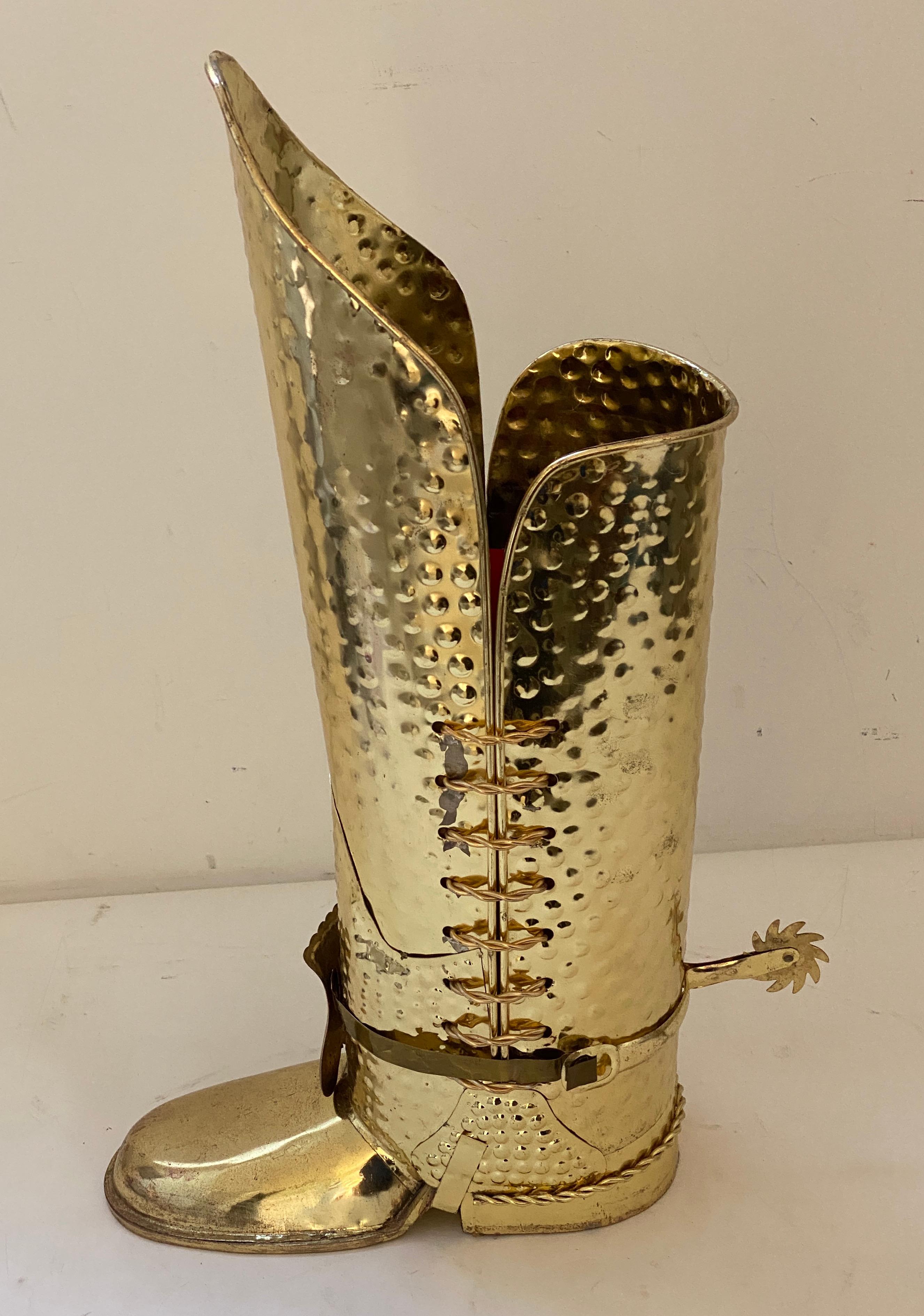Spanish Colonial Boot-Form Umbrella Holder For Sale