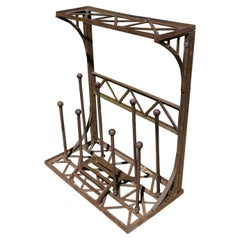 Vintage Boot Scraper and Boot Rack in Cast Iron  A Good Sturdy Boot Rack