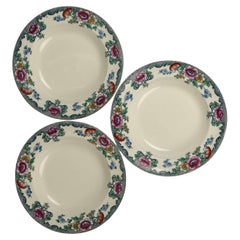 Booths 'Nankin' Floral Bowls – Whieldon Ware  Set of 3